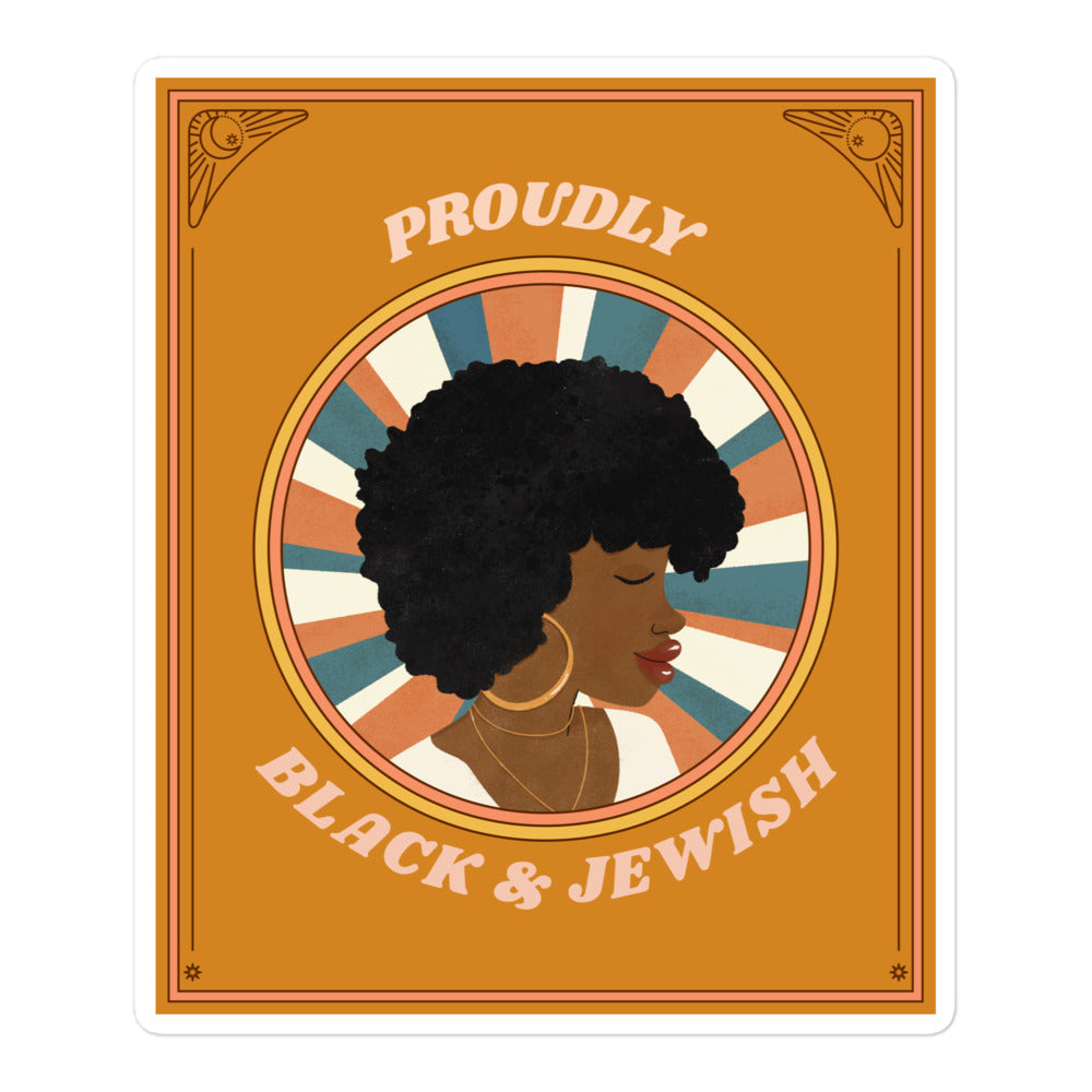 Black & Jewish Love | Kiss Cut Sticker