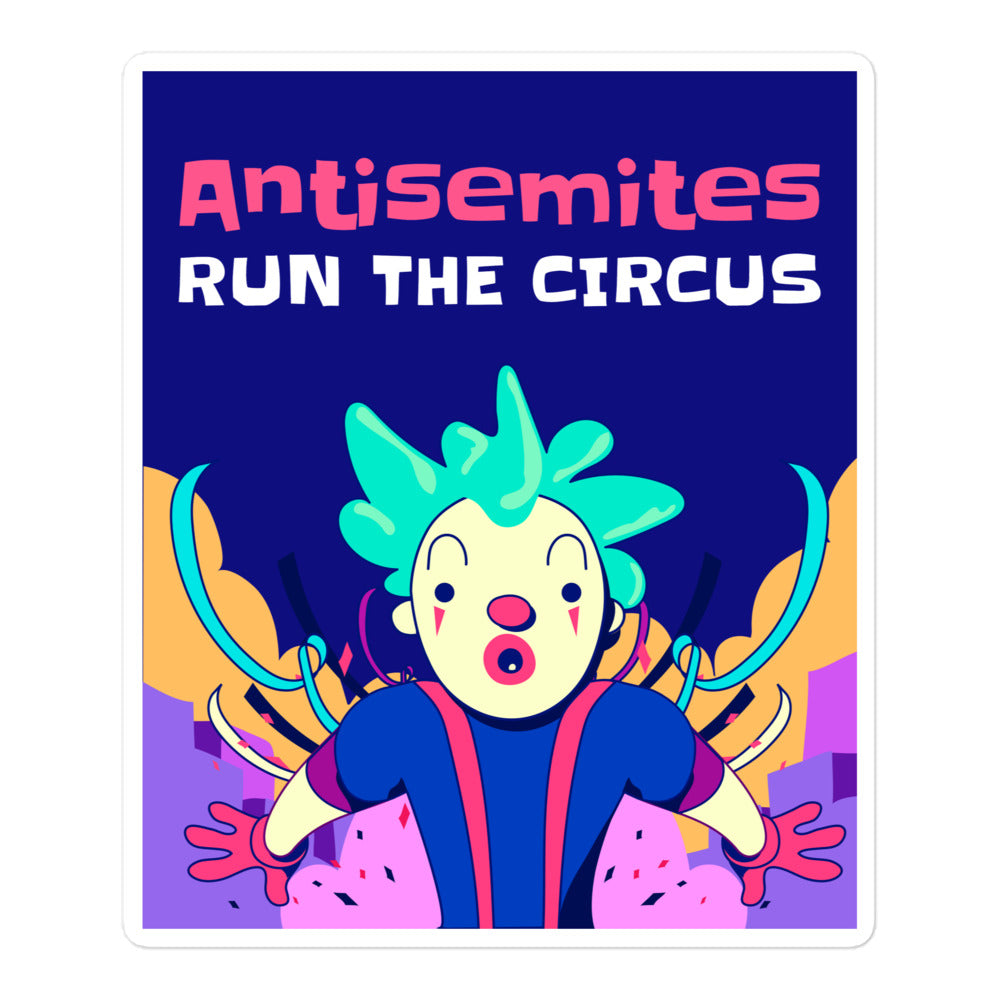 Antisemitic Clowns | Kiss Cut Sticker