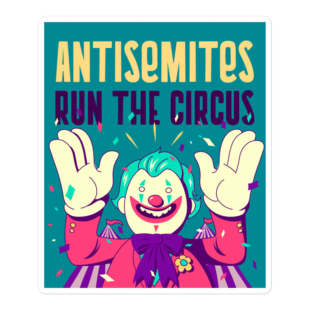 Antisemitic Clowns | Kiss Cut Sticker