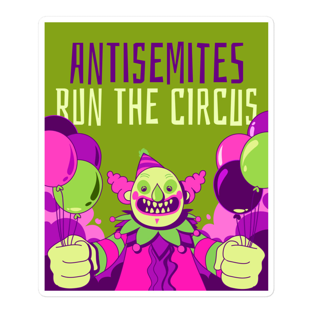 Antisemitic Clowns | Kiss Cut Sticker