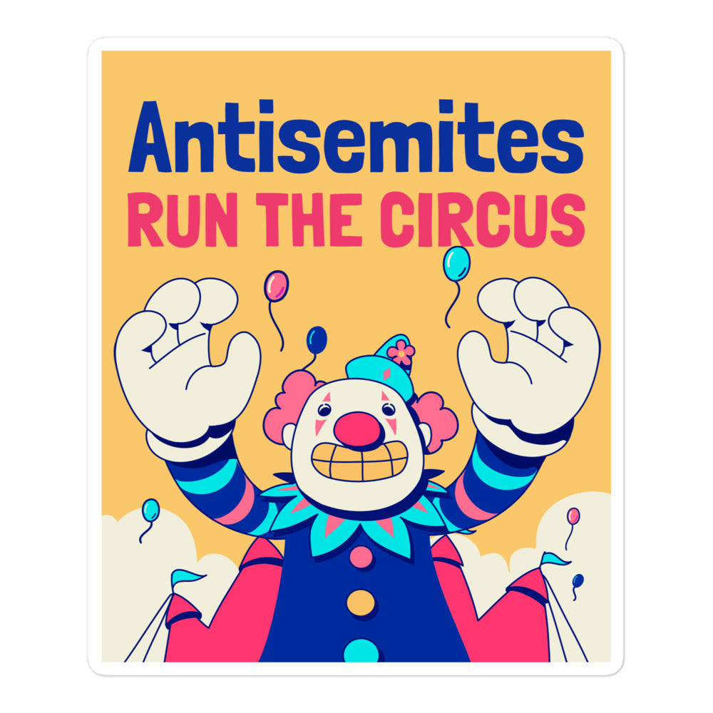 Antisemitic Clowns | Kiss Cut Sticker
