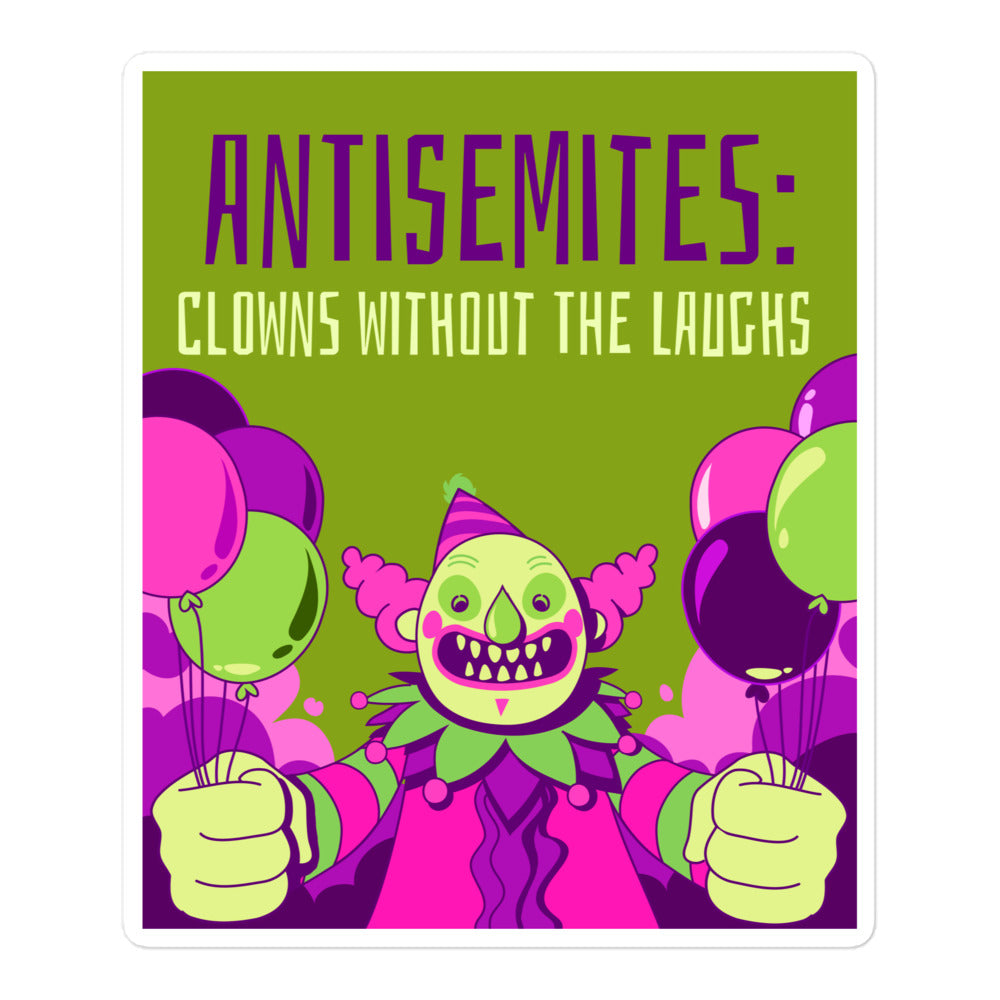 Antisemitic Clowns | Kiss Cut Sticker