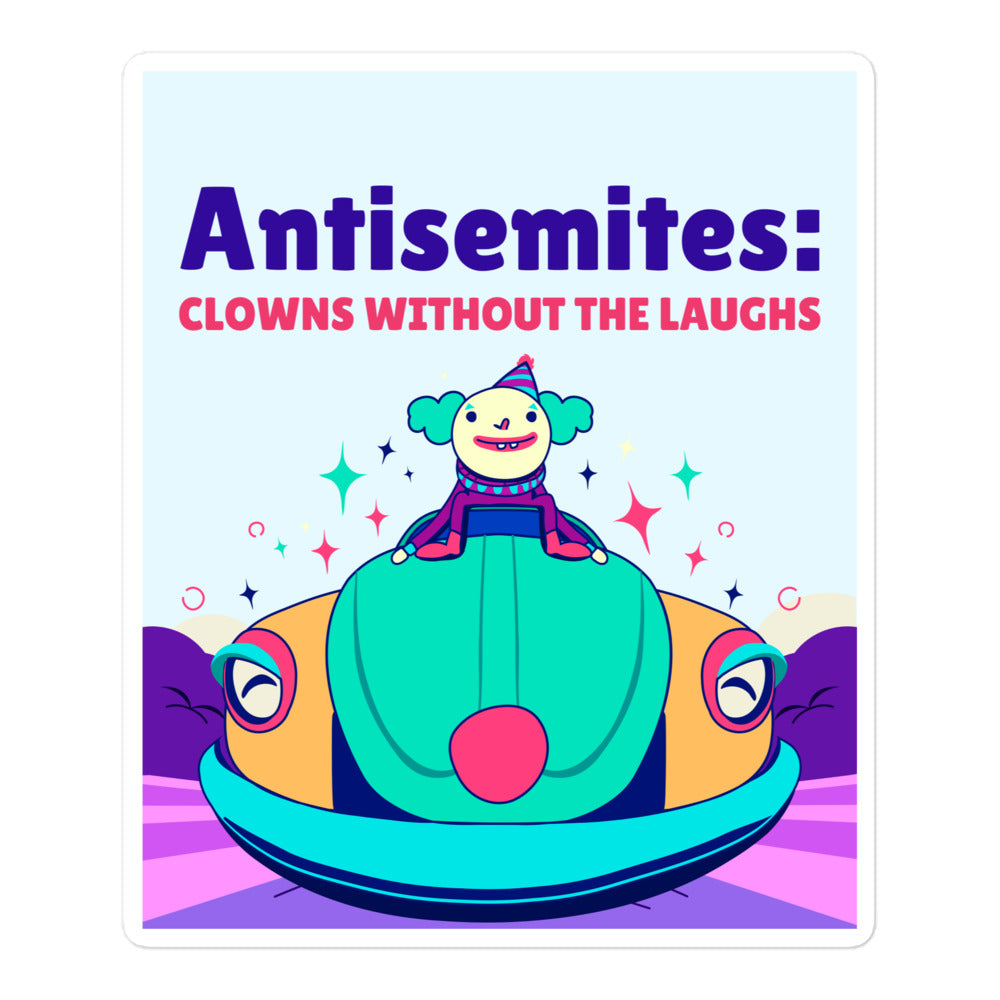 Antisemitic Clowns | Kiss Cut Sticker