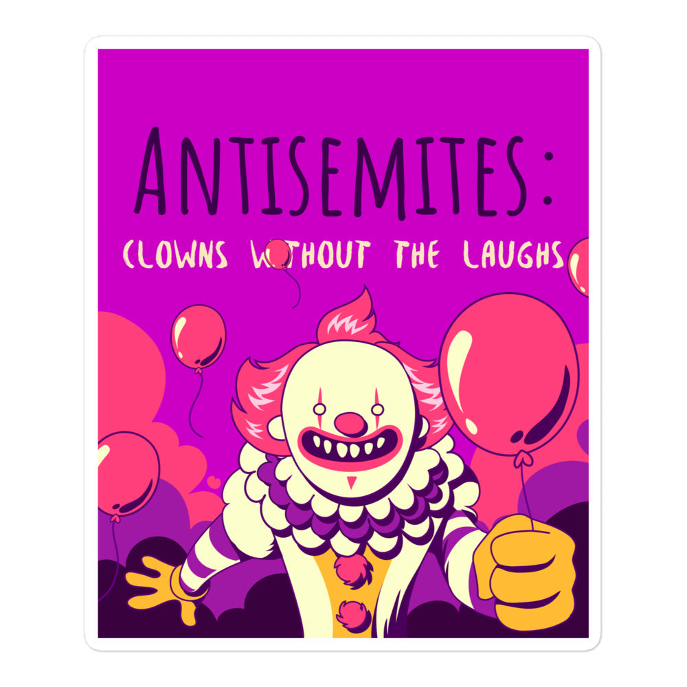 Antisemitic Clowns | Kiss Cut Sticker