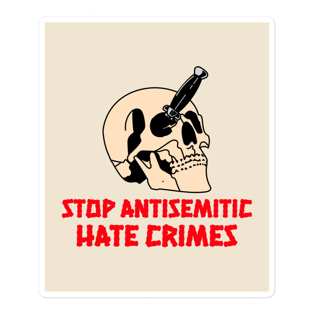 Antisemitic Hate Crimes | Kiss Cut Sticker