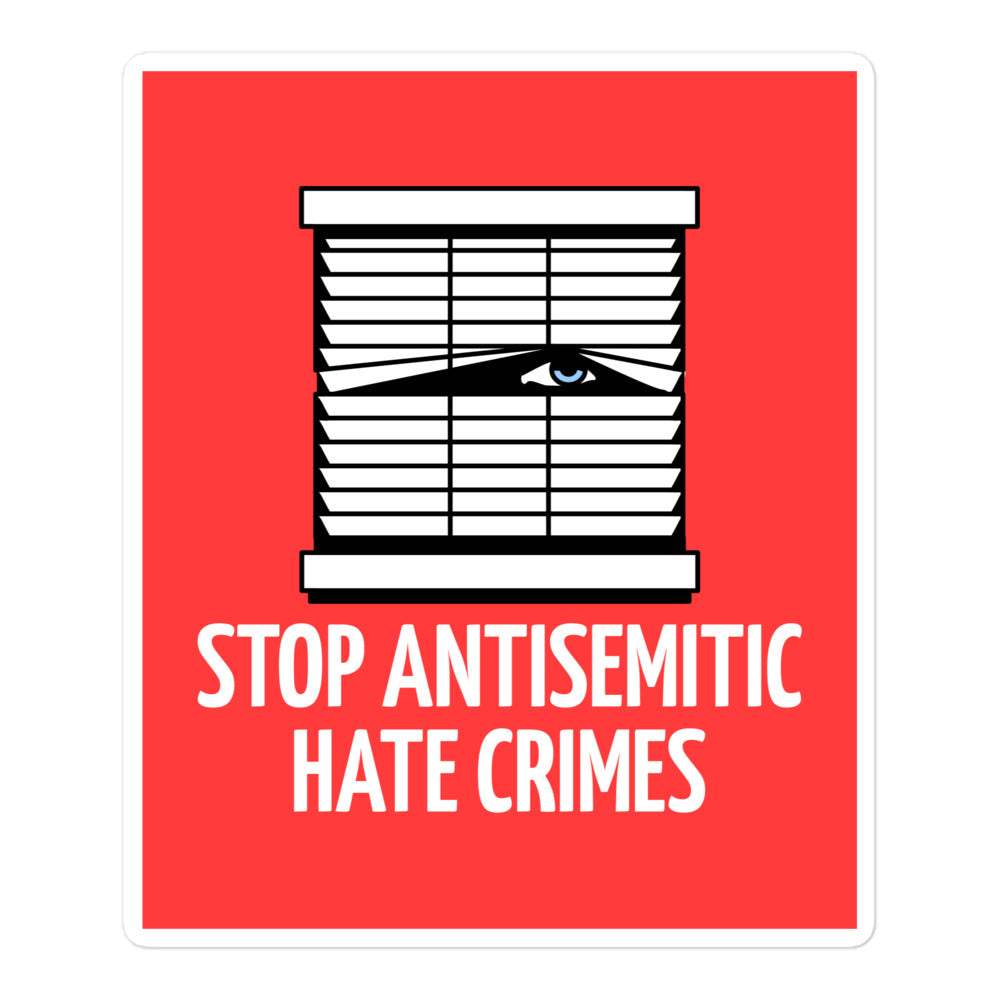 Antisemitic Hate Crimes | Kiss Cut Sticker