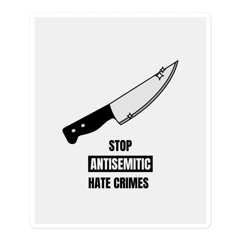Antisemitic Hate Crimes | Kiss Cut Sticker