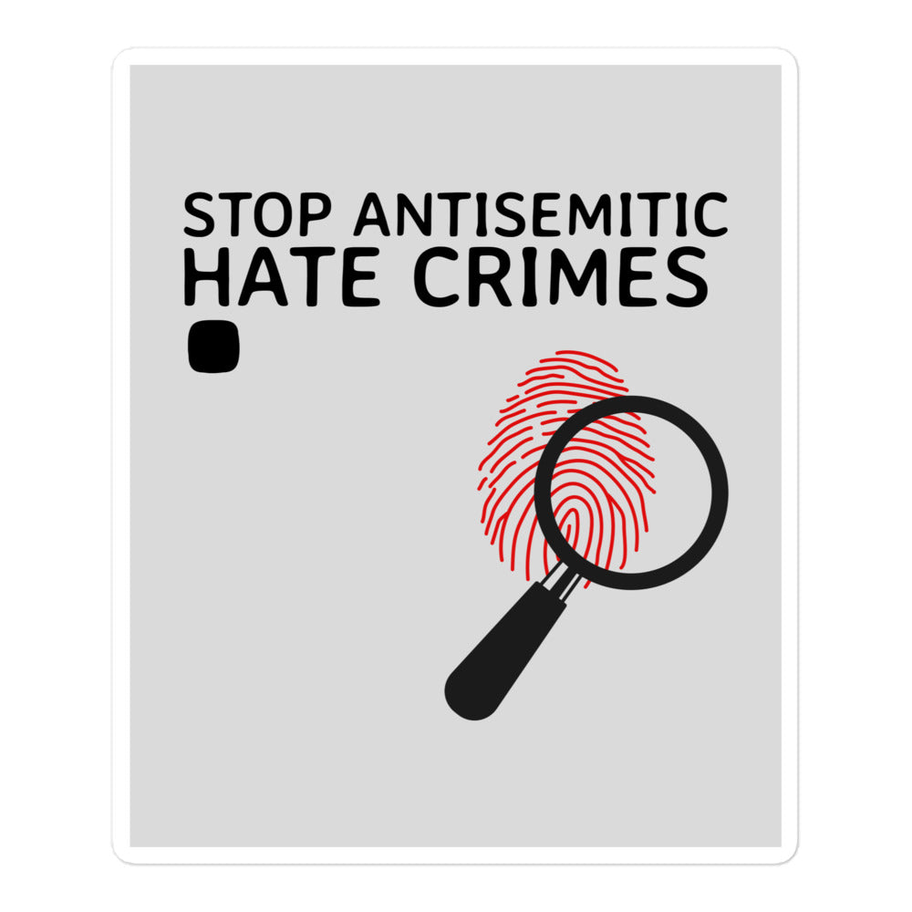 Antisemitic Hate Crimes | Kiss Cut Sticker