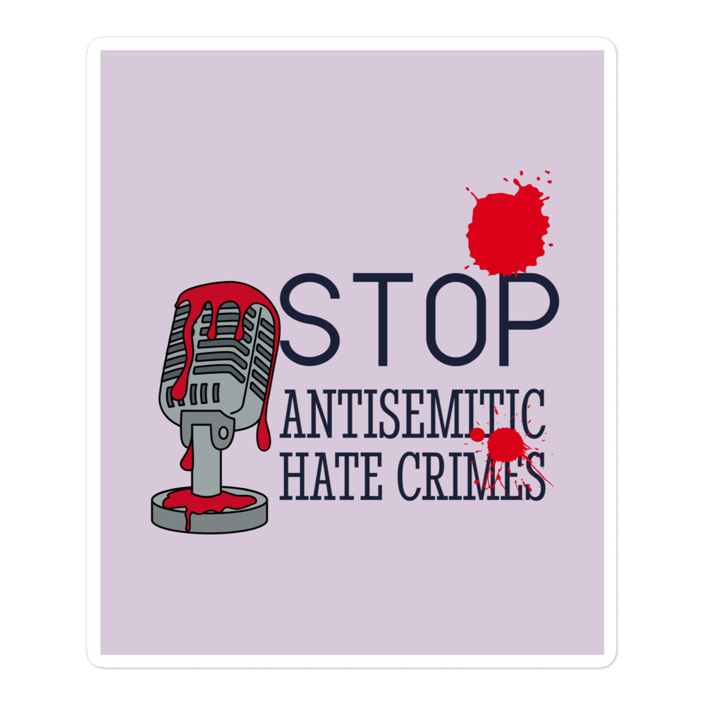 Antisemitic Hate Crimes | Kiss Cut Sticker