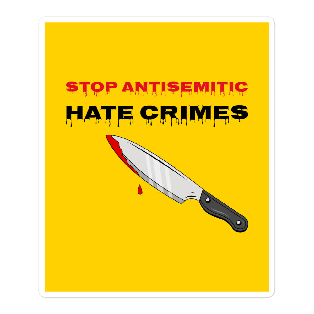 Antisemitic Hate Crimes | Kiss Cut Sticker