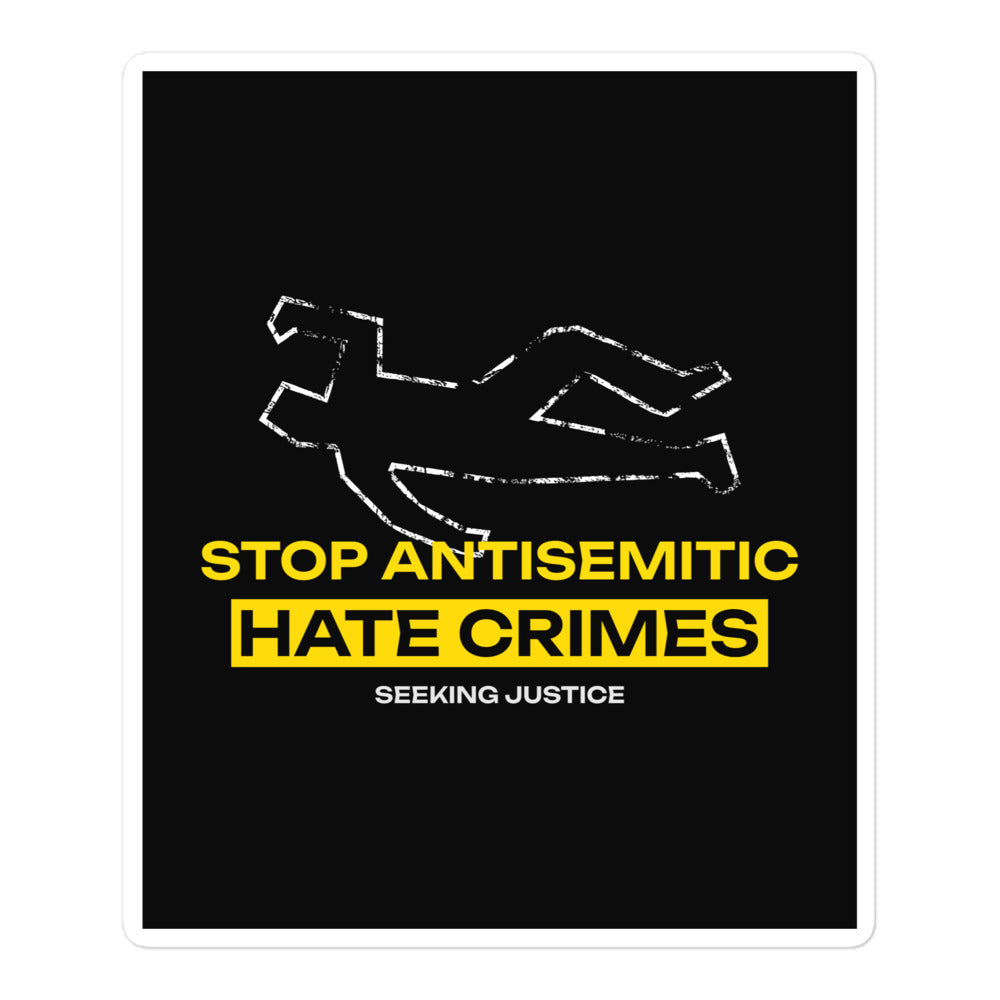 Antisemitic Hate Crimes | Kiss Cut Sticker