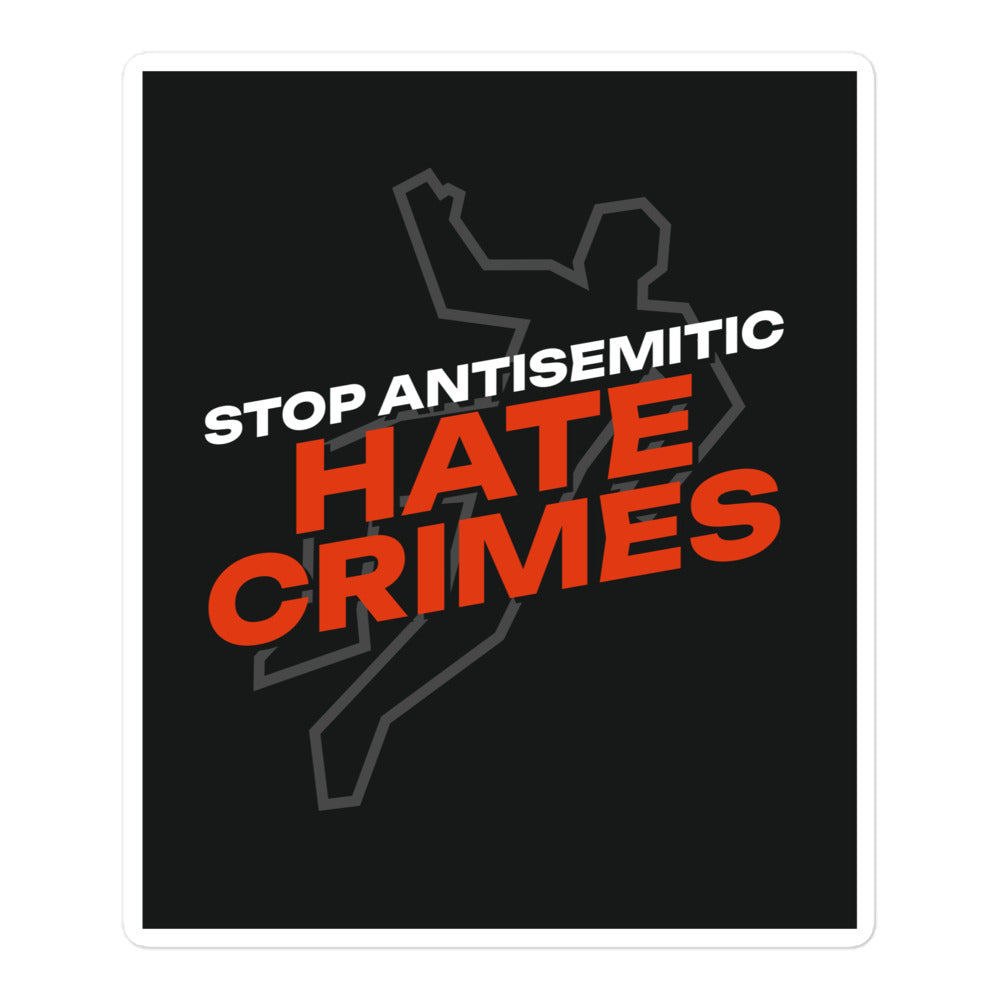 Antisemitic Hate Crimes | Kiss Cut Sticker