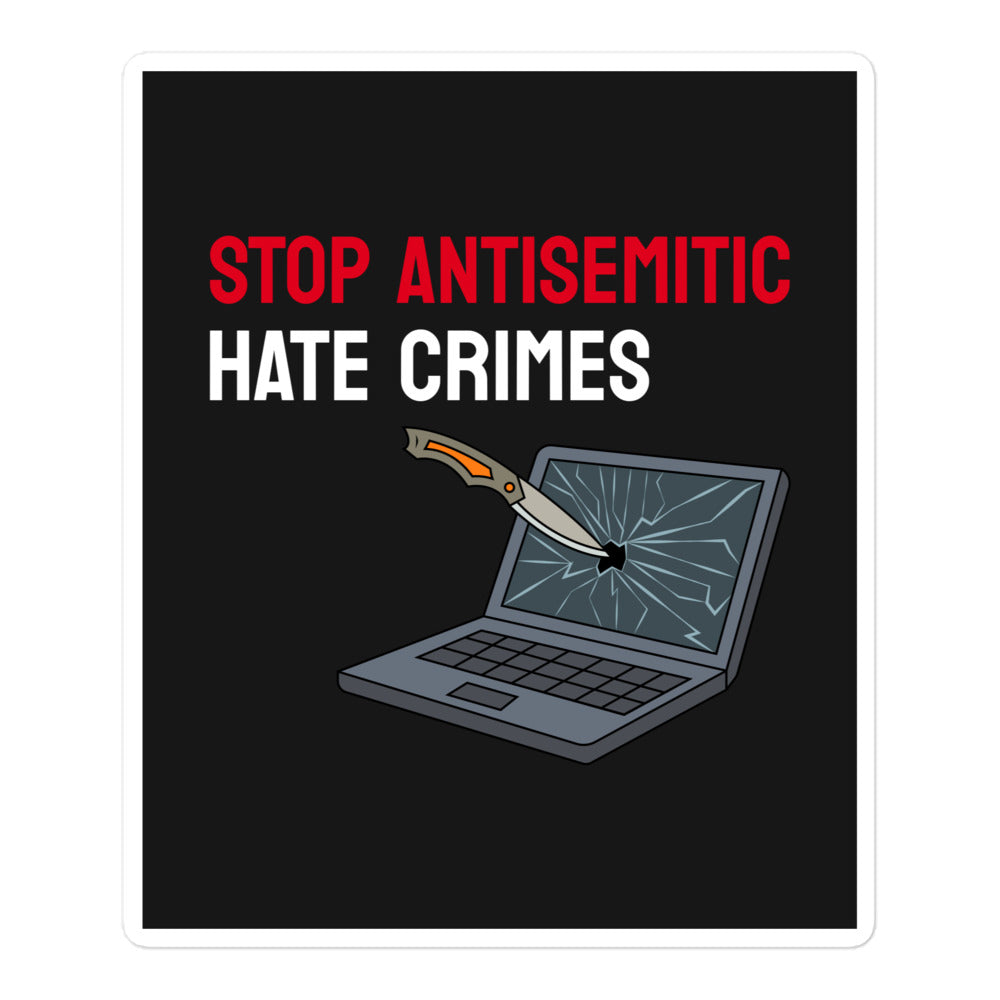 Antisemitic Hate Crimes | Kiss Cut Sticker