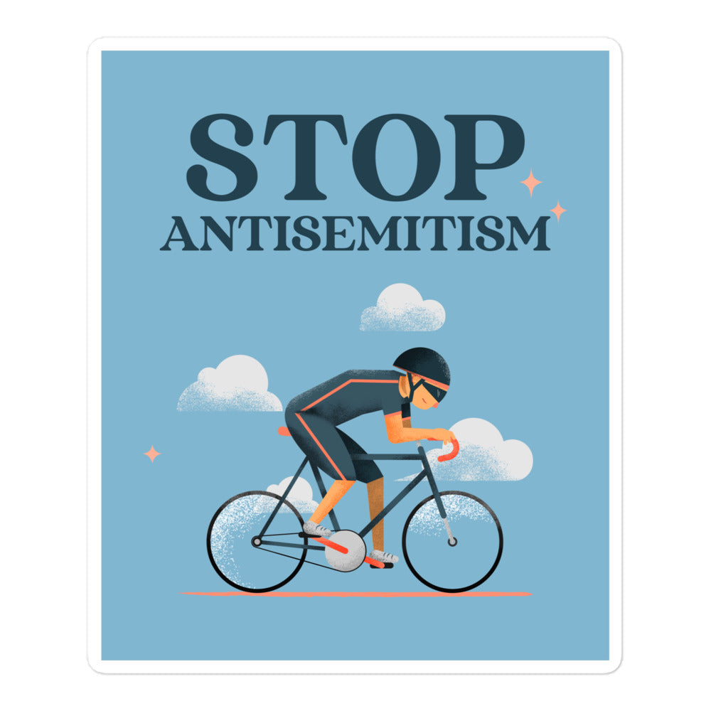 Bike Journey | Stop Antisemitism | Kiss Cut Sticker