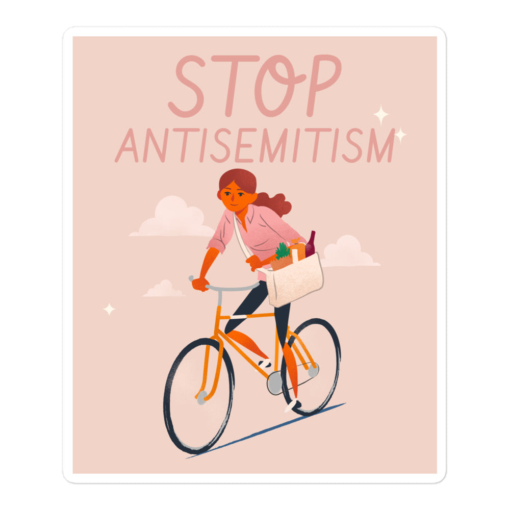 Bike Journey | Stop Antisemitism | Kiss Cut Sticker