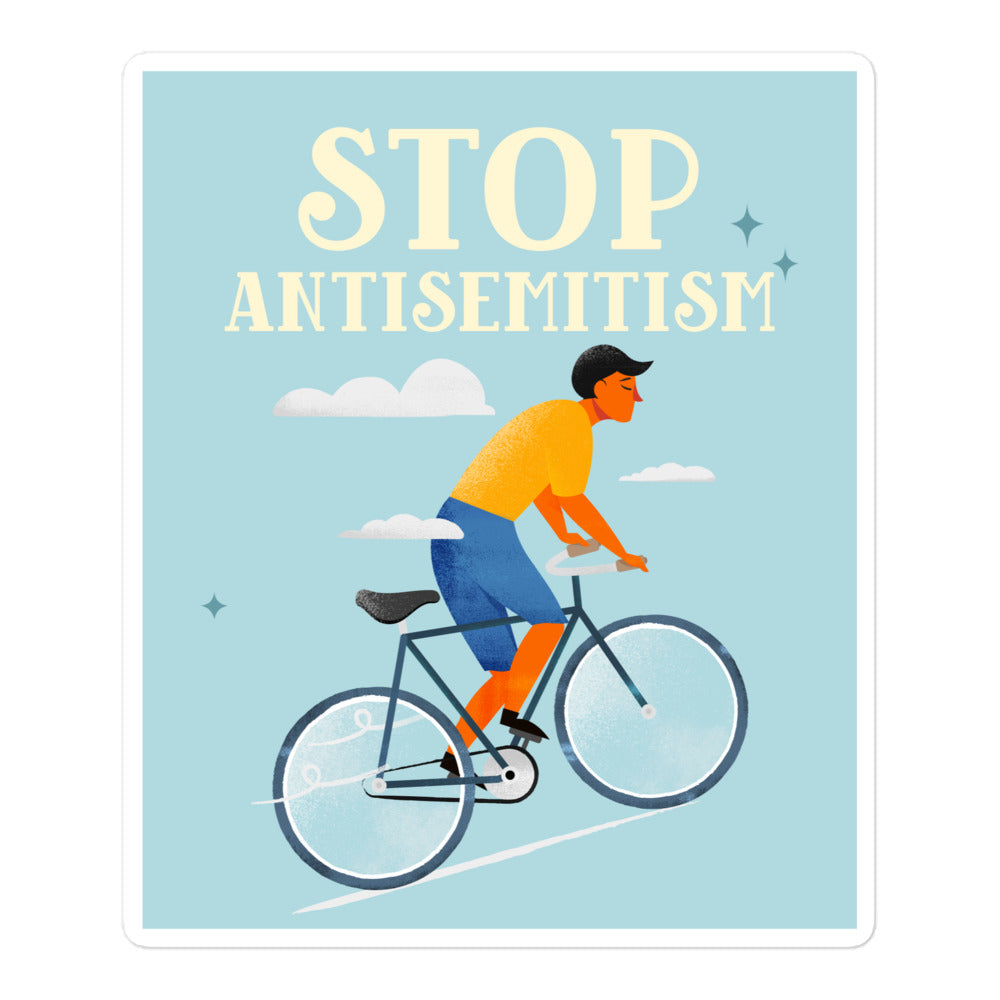 Bike Journey | Stop Antisemitism | Kiss Cut Sticker