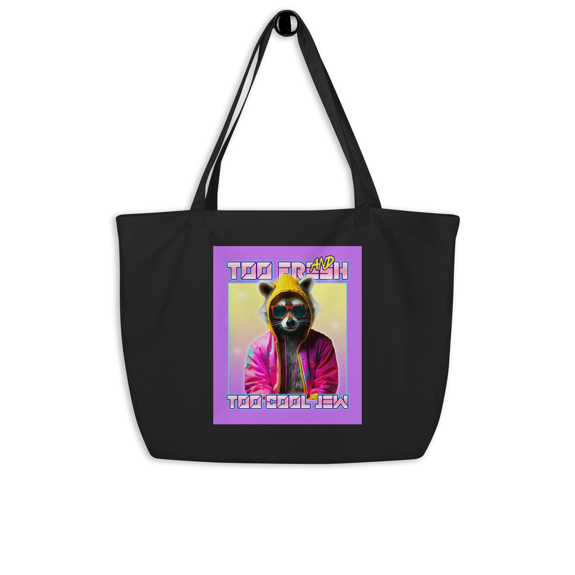 Mr Racoon | Large Organic Tote Bag