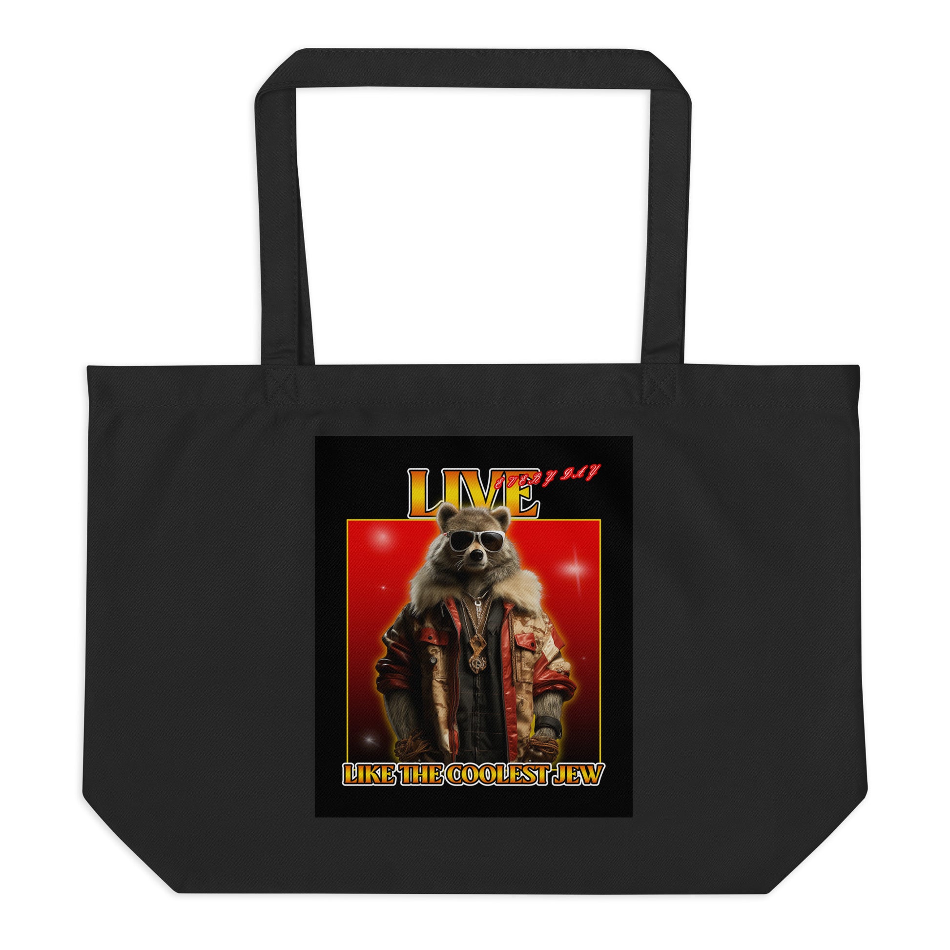 Mr Racoon | Large Organic Tote Bag