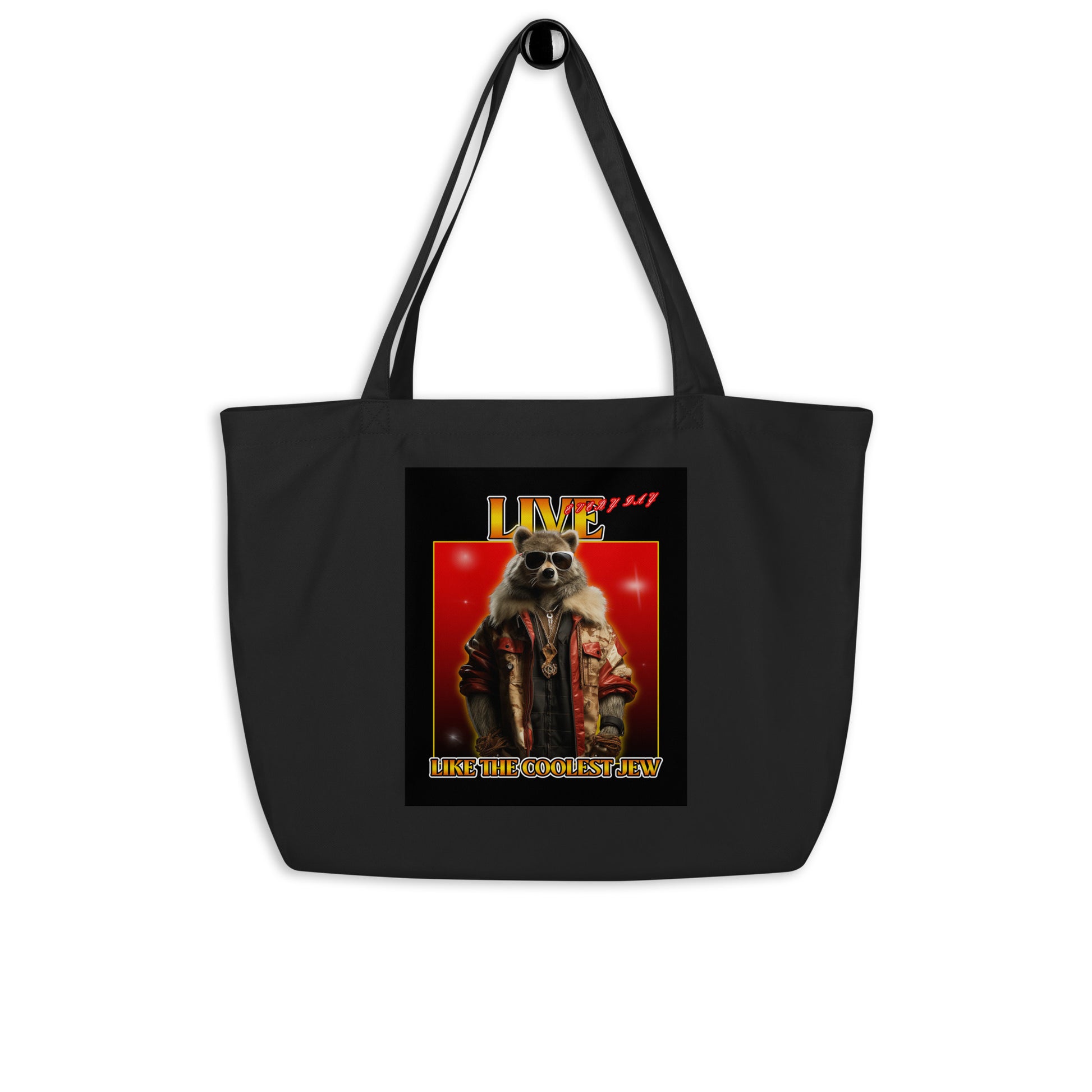 Mr Racoon | Large Organic Tote Bag
