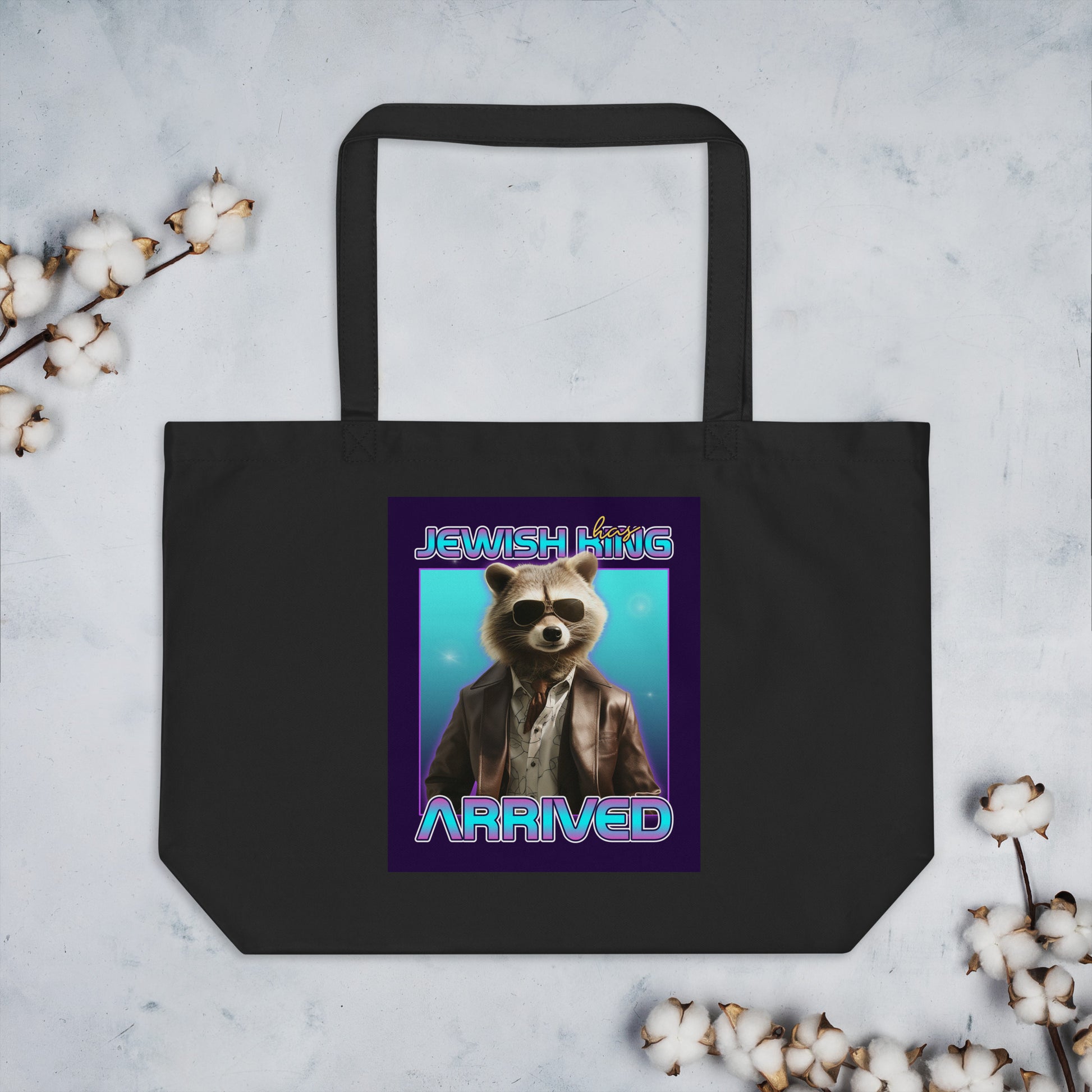 Mr Racoon | Large Organic Tote Bag