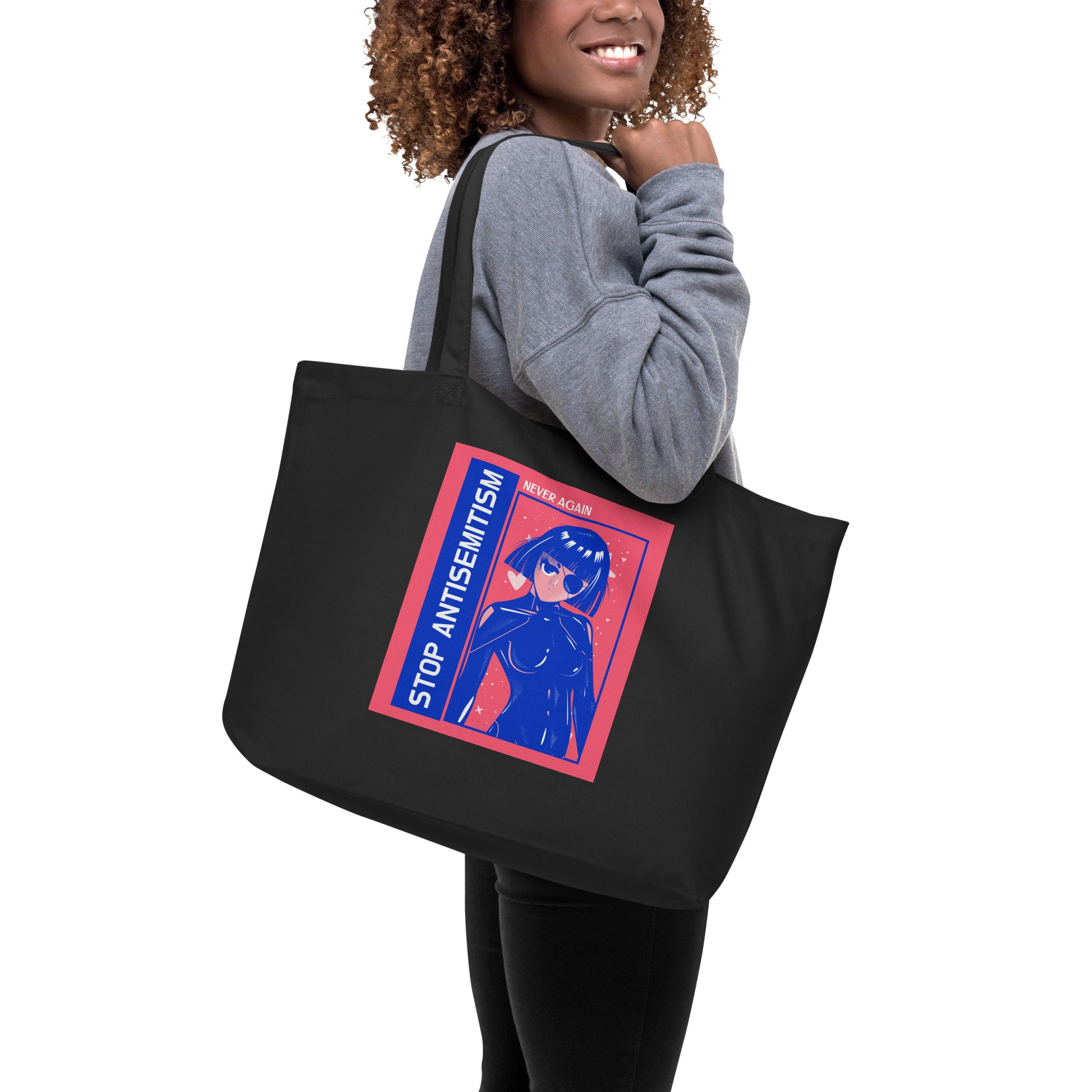 Girl Book | Antisemitism | Large Organic Tote Bag