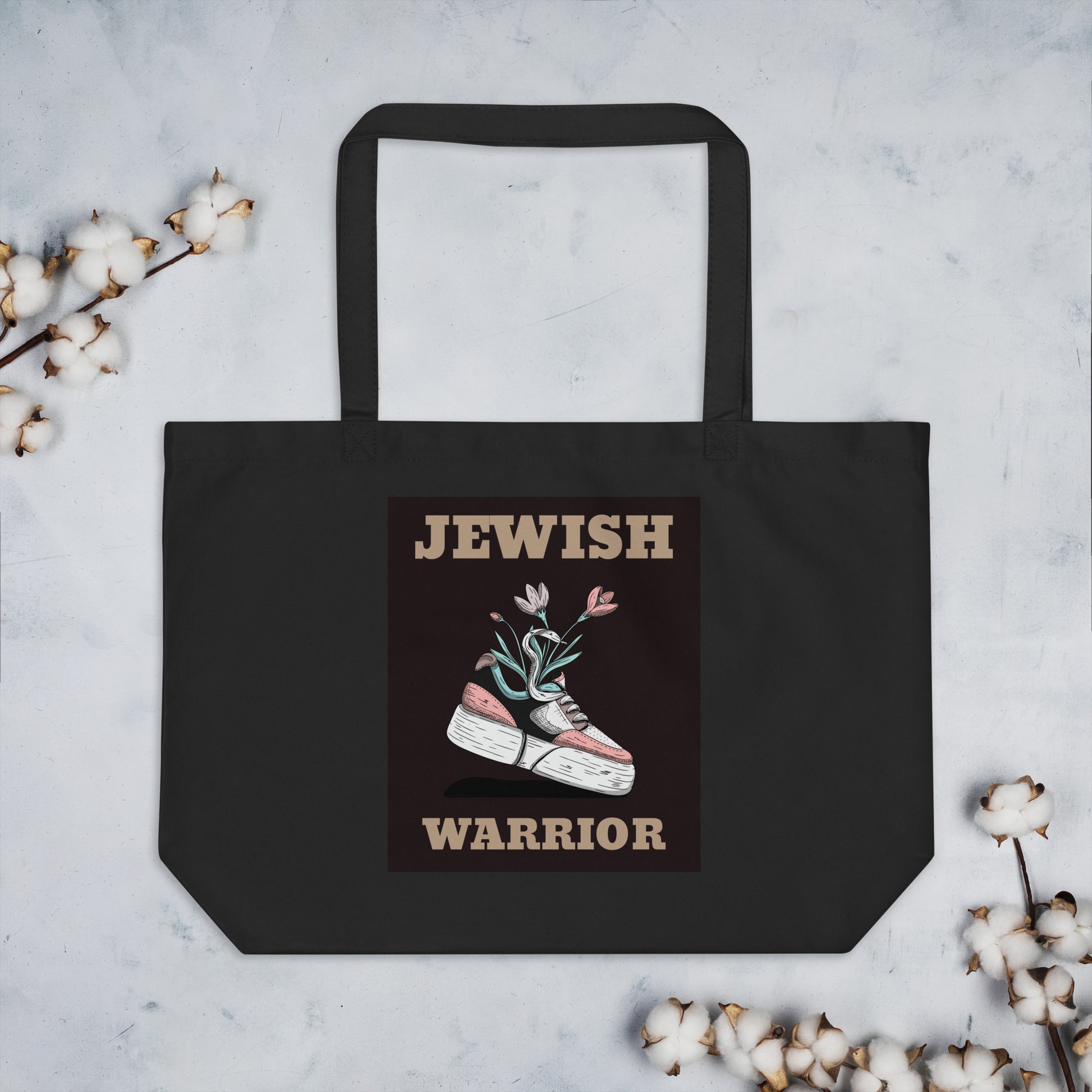 Brave Warrior | Large Organic Tote Bag