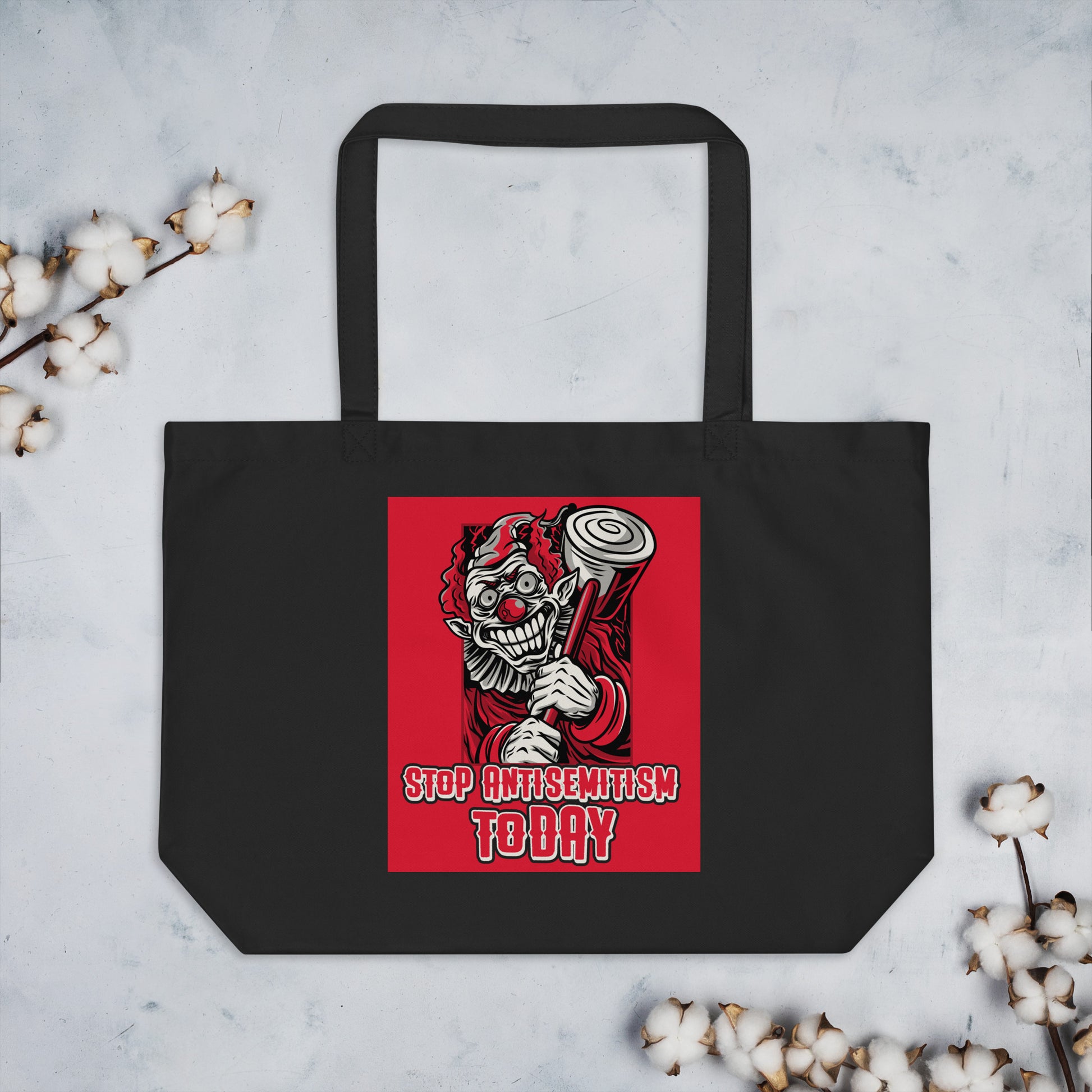 Horror Movie | Antisemitism | Large Organic Tote Bag