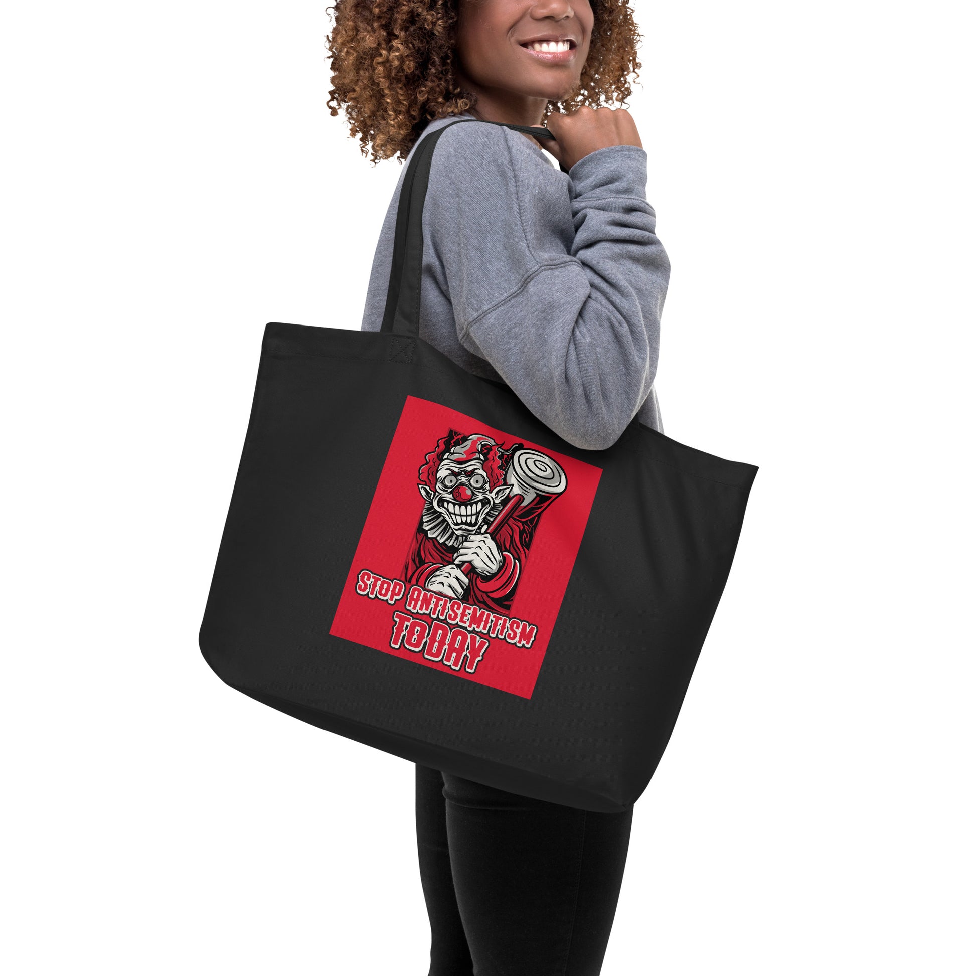 Horror Movie | Antisemitism | Large Organic Tote Bag