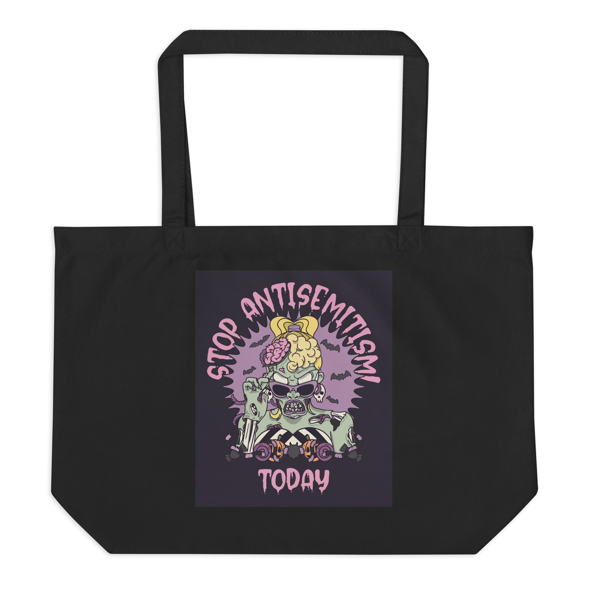 Horror Movie | Antisemitism | Large Organic Tote Bag
