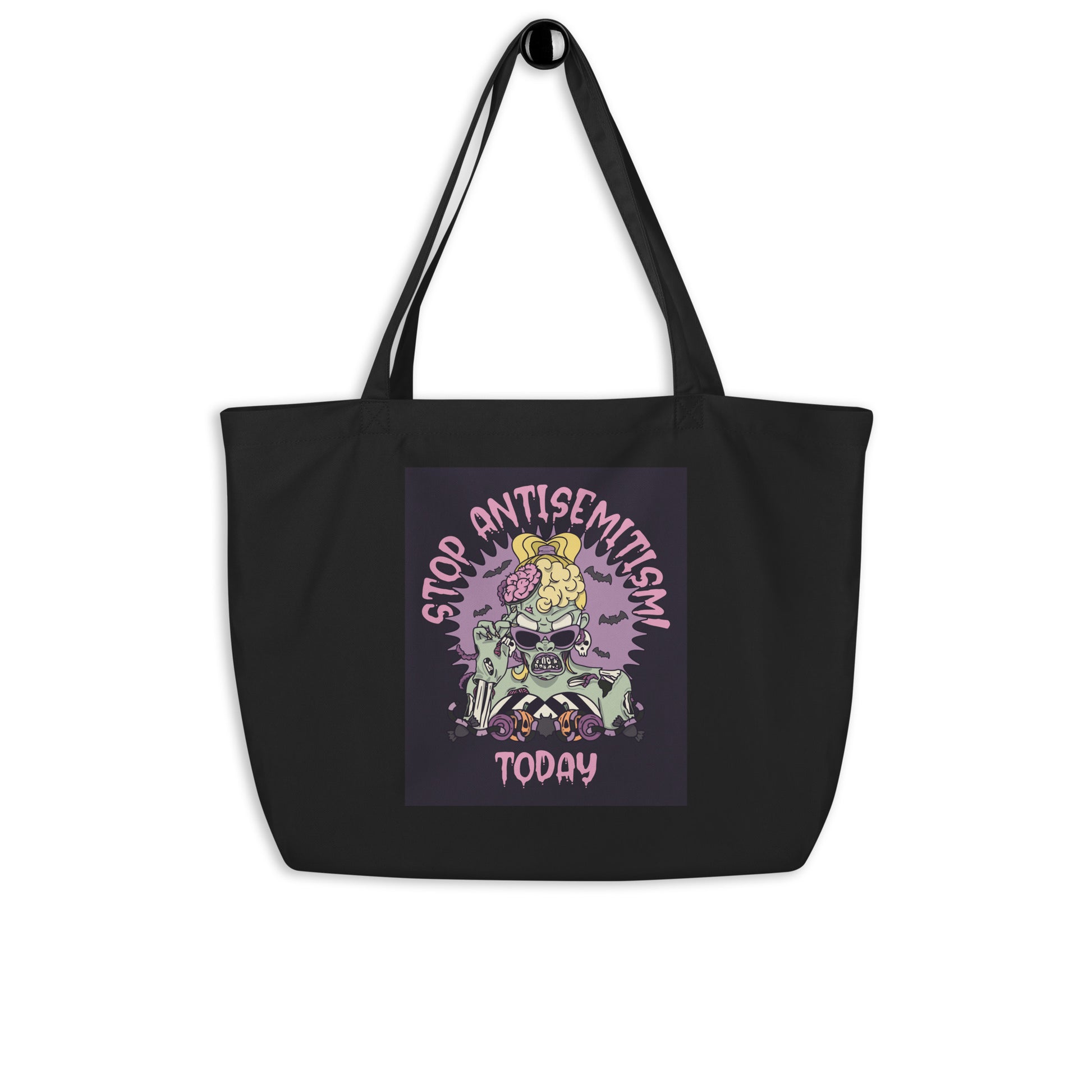 Horror Movie | Antisemitism | Large Organic Tote Bag