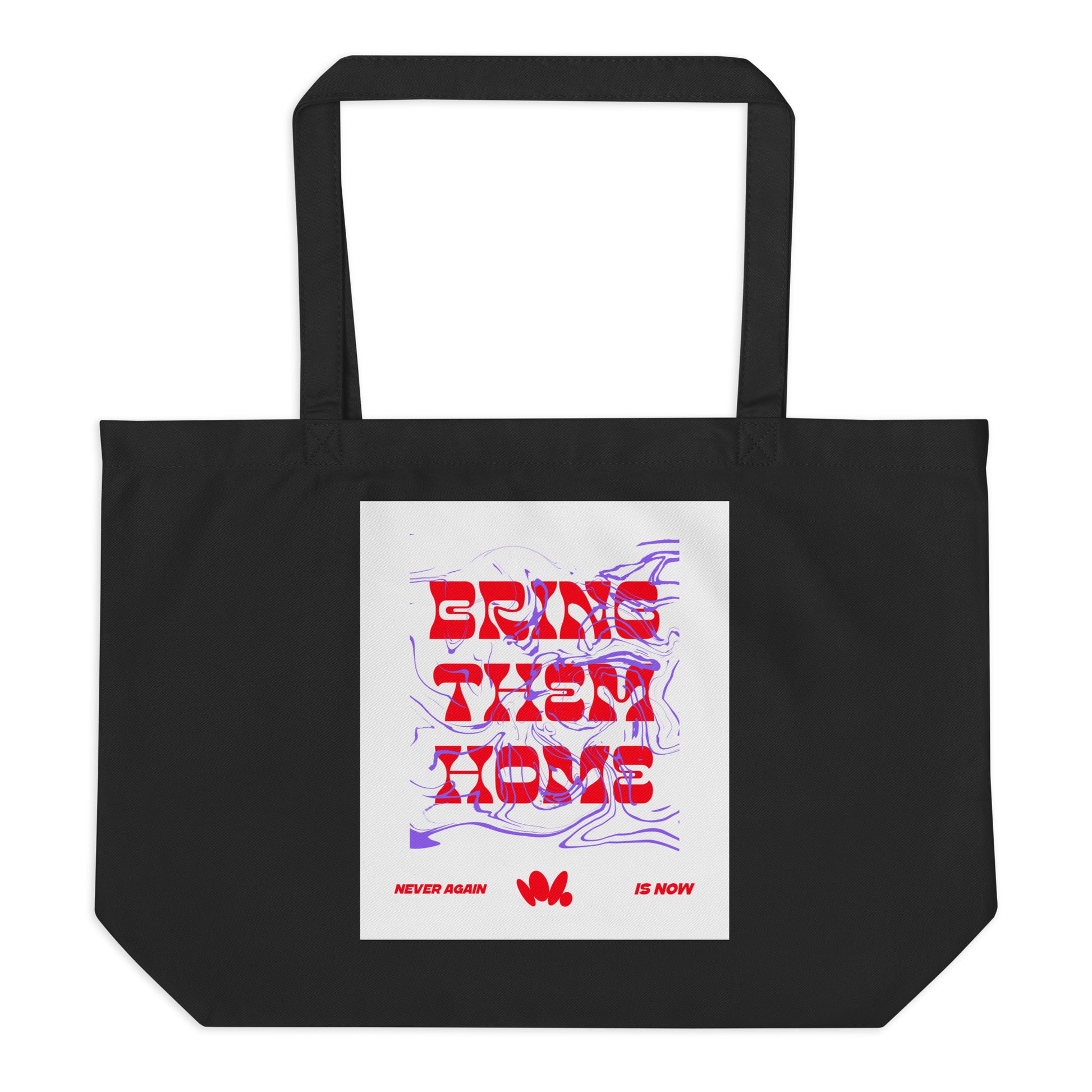 Bring Them Home | Red-Purple Edition | Large Organic Tote Bag