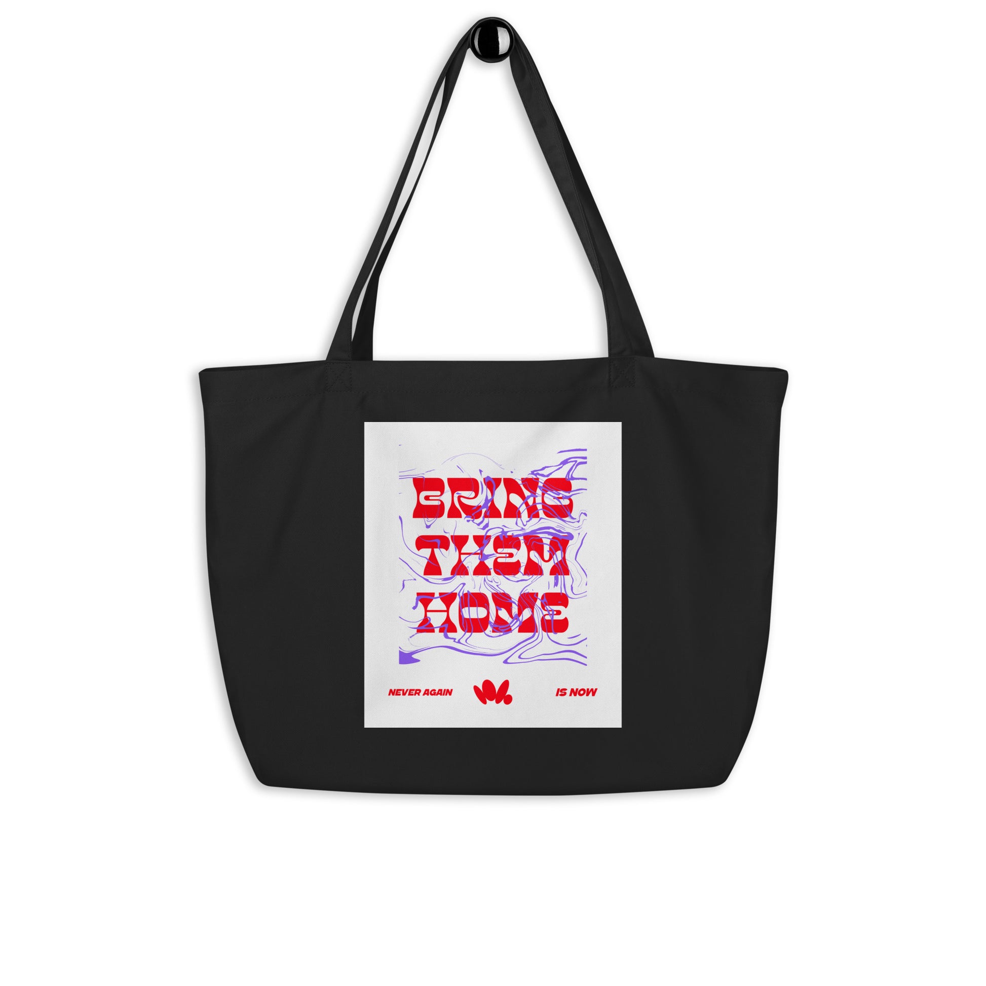 Bring Them Home | Red-Purple Edition | Large Organic Tote Bag