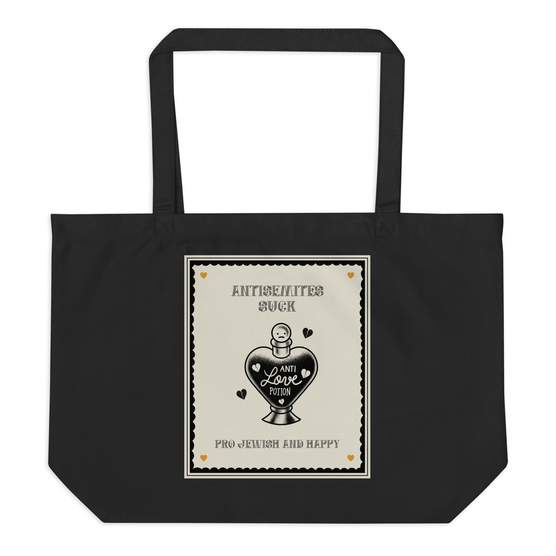 Antisemites Suck | Large Organic Tote Bag