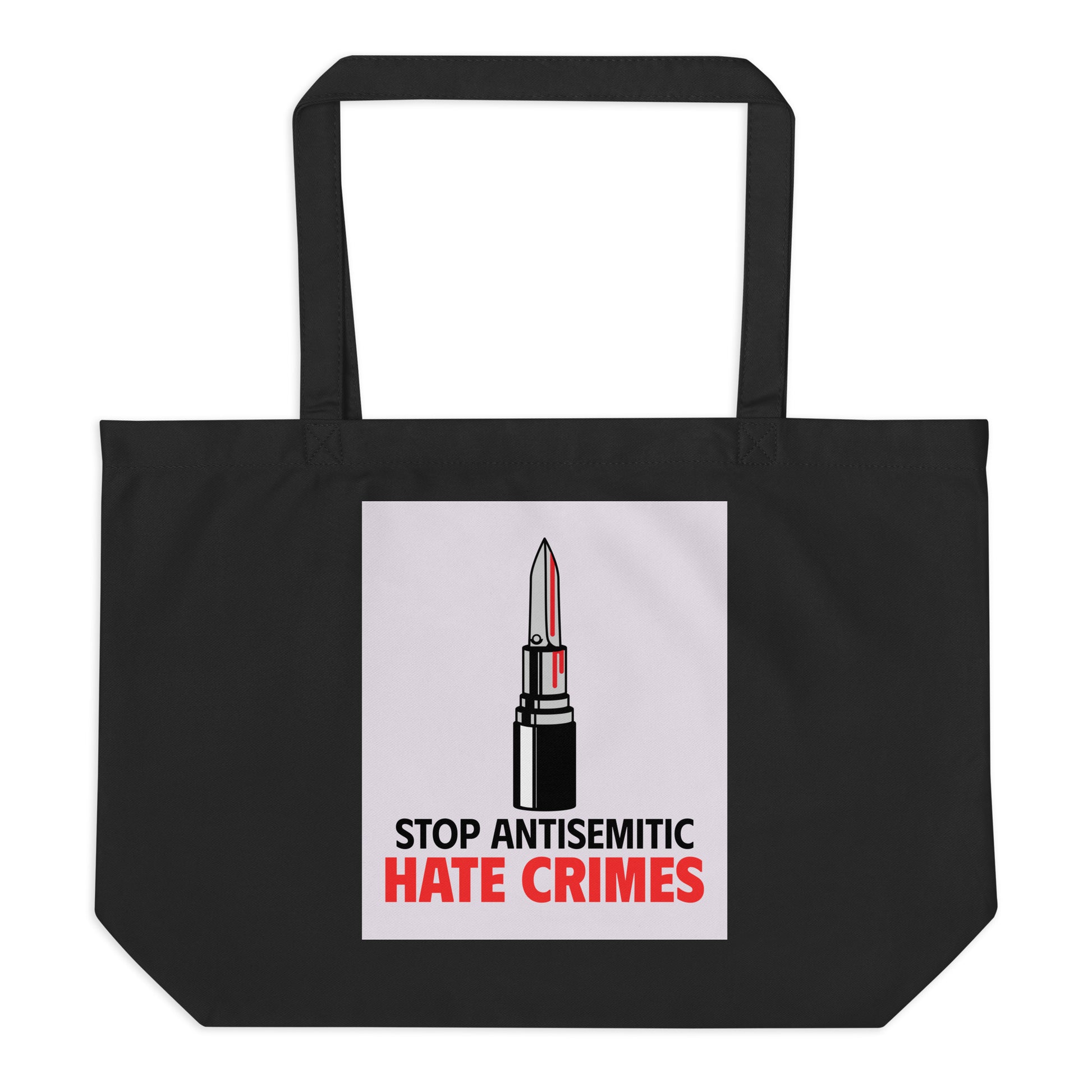 Antisemitic Hate Crimes | Large Organic Tote Bag
