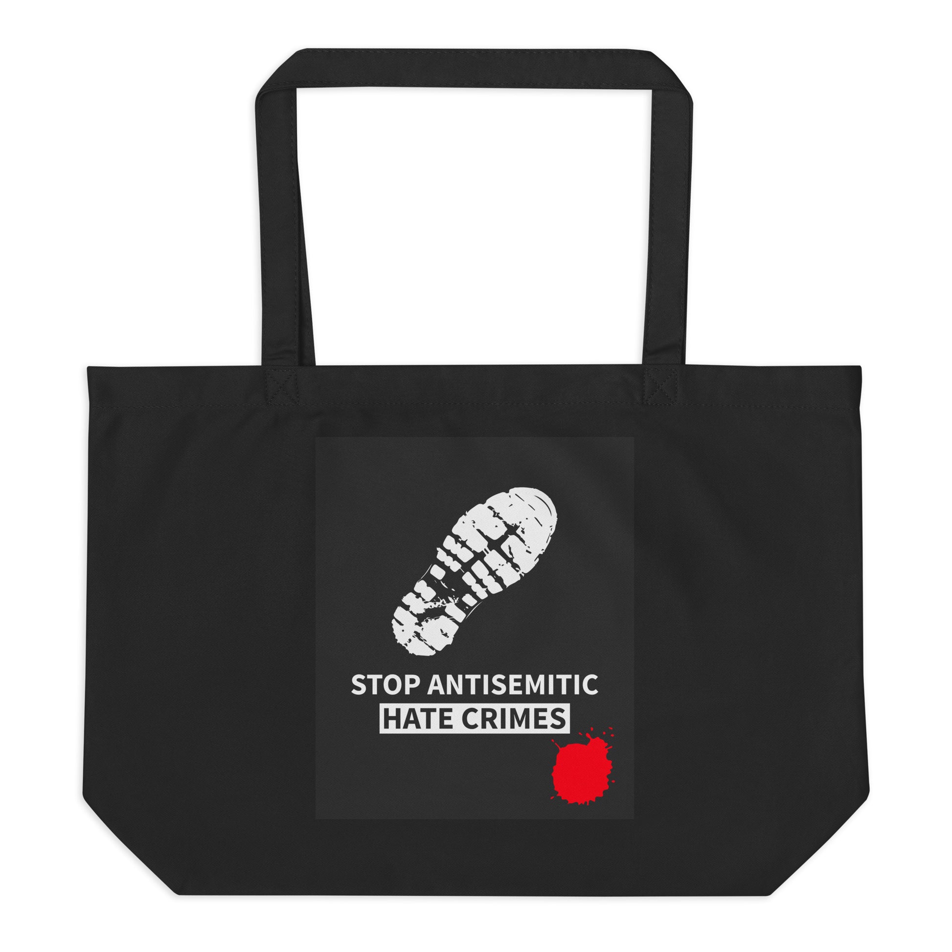 Antisemitic Hate Crimes | Large Organic Tote Bag