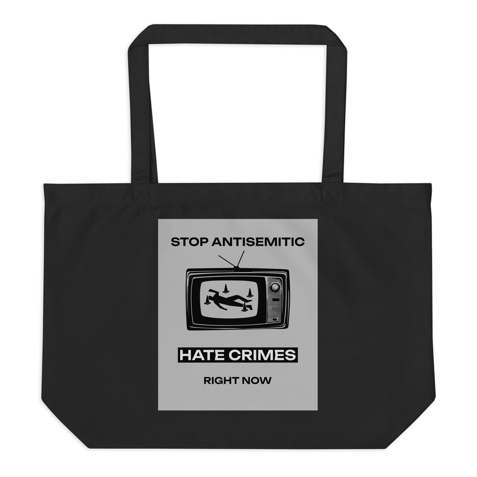 Antisemitic Hate Crimes | Large Organic Tote Bag