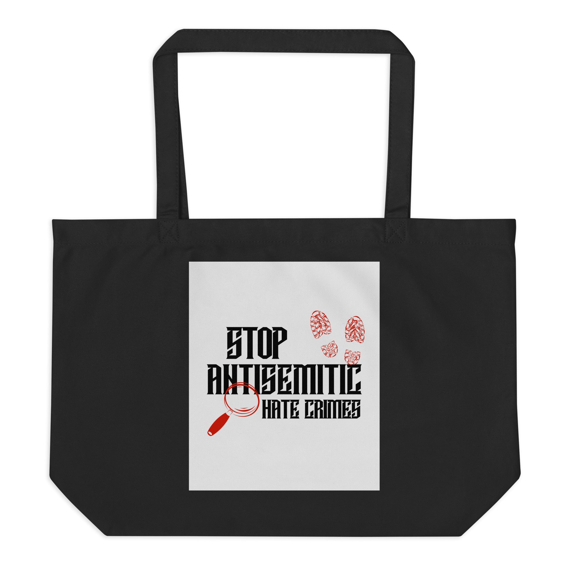 Antisemitic Hate Crimes | Large Organic Tote Bag