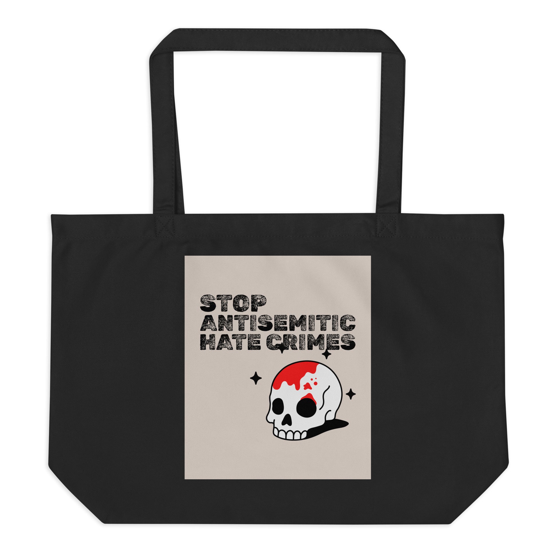 Antisemitic Hate Crimes | Large Organic Tote Bag