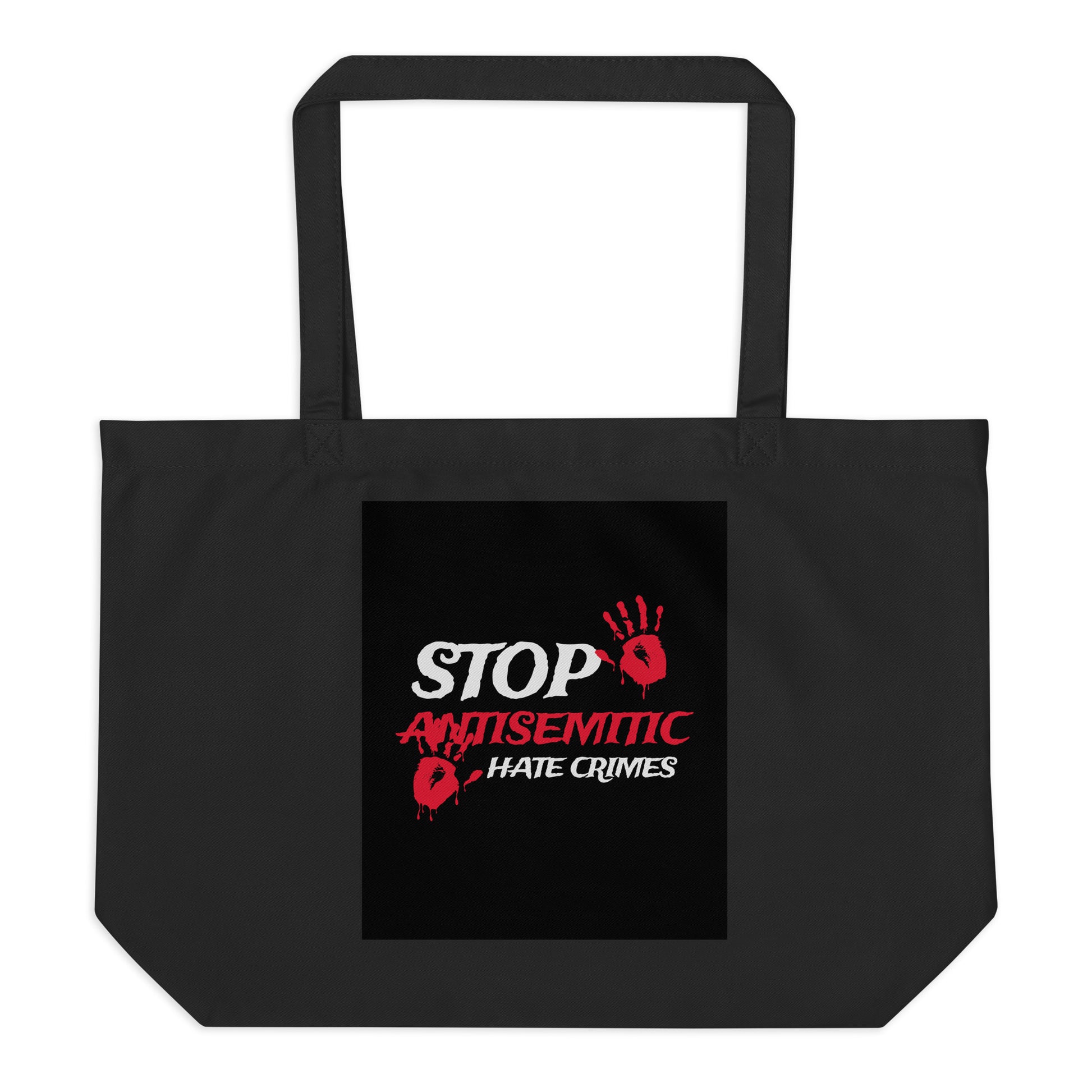 Antisemitic Hate Crimes | Large Organic Tote Bag