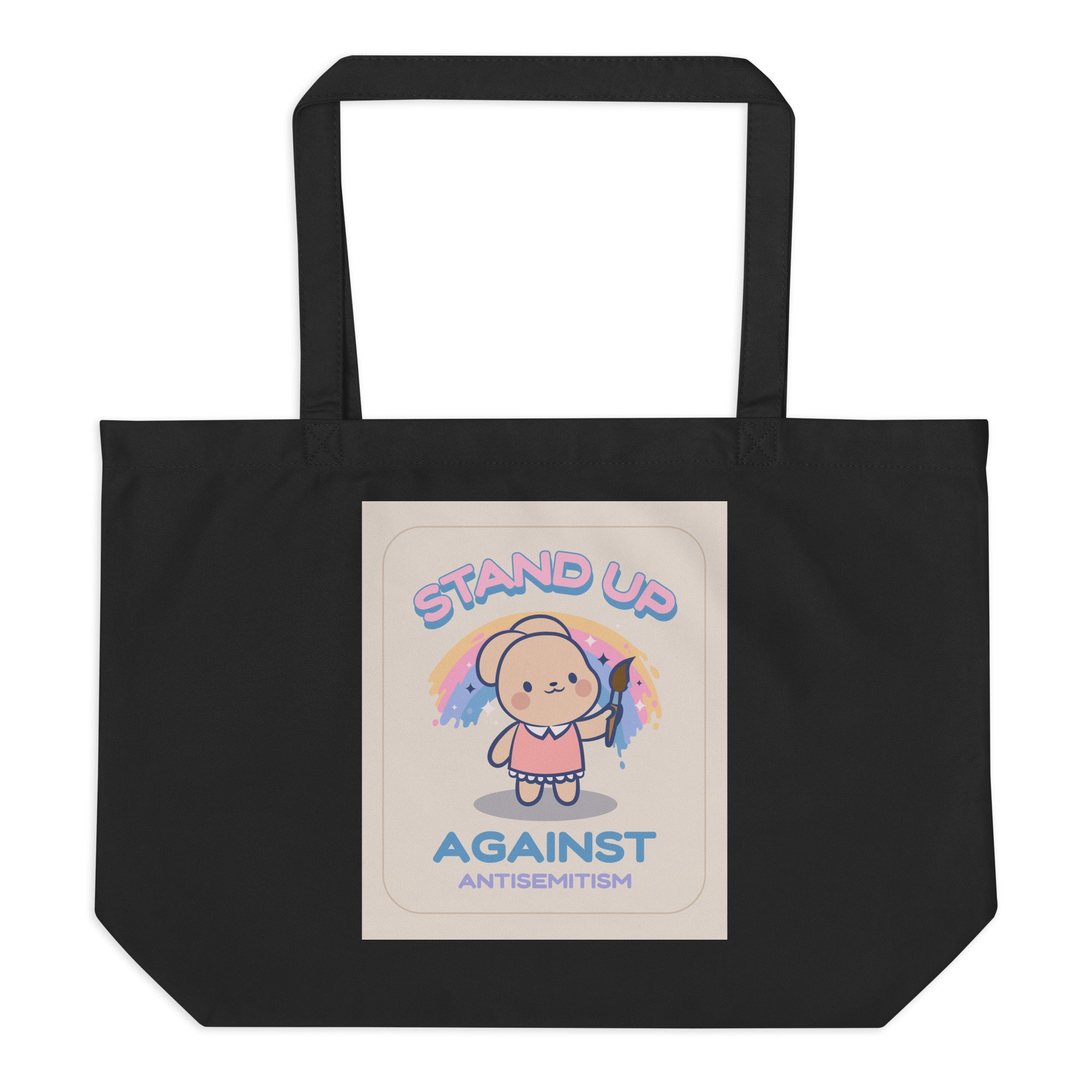 Cute Friend | Antisemitism | Large Organic Tote Bag