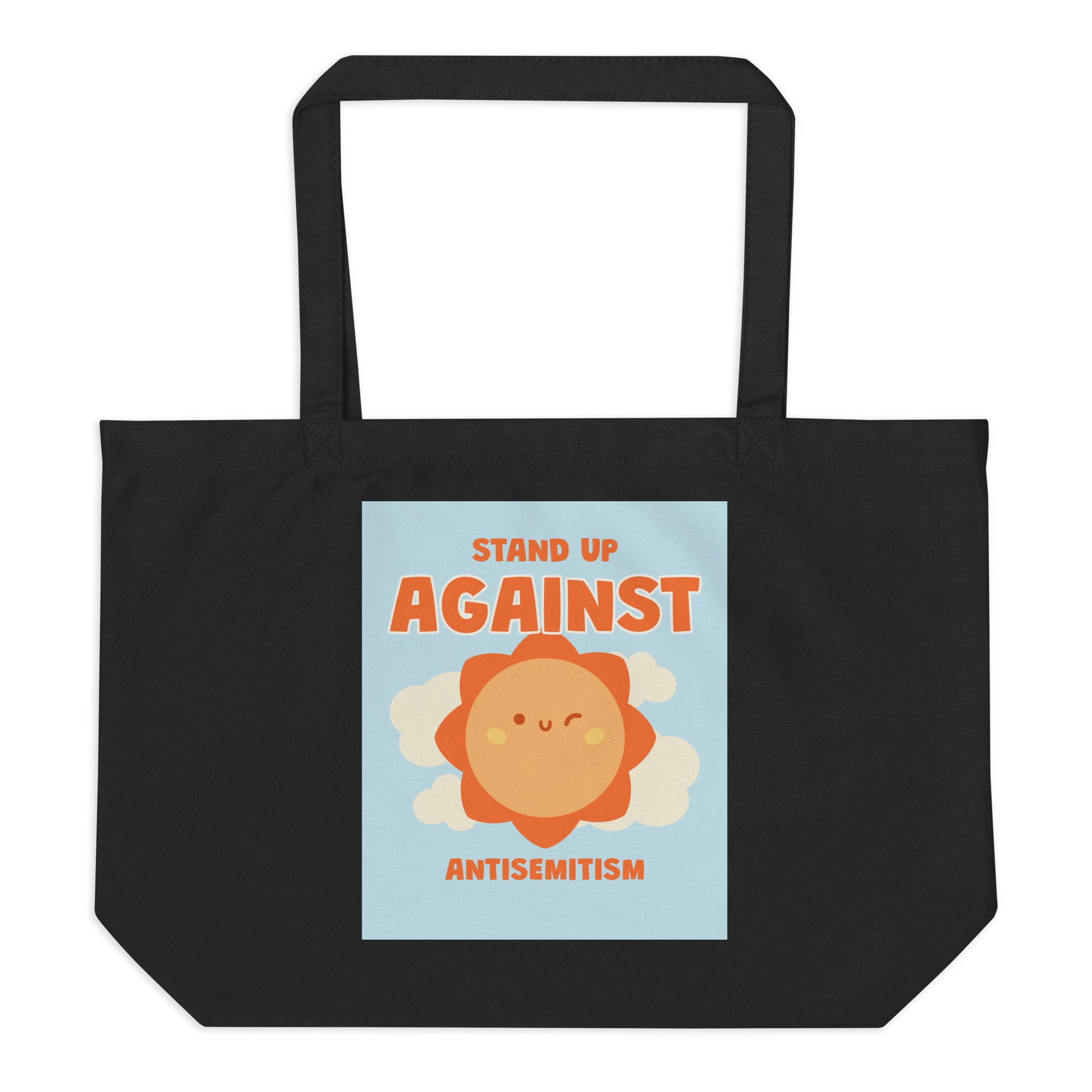 Cute Friend | Antisemitism | Large Organic Tote Bag