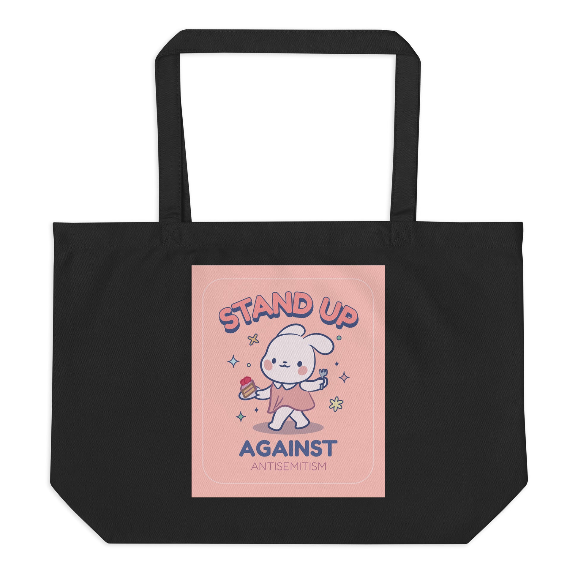 Cute Friend | Antisemitism | Large Organic Tote Bag
