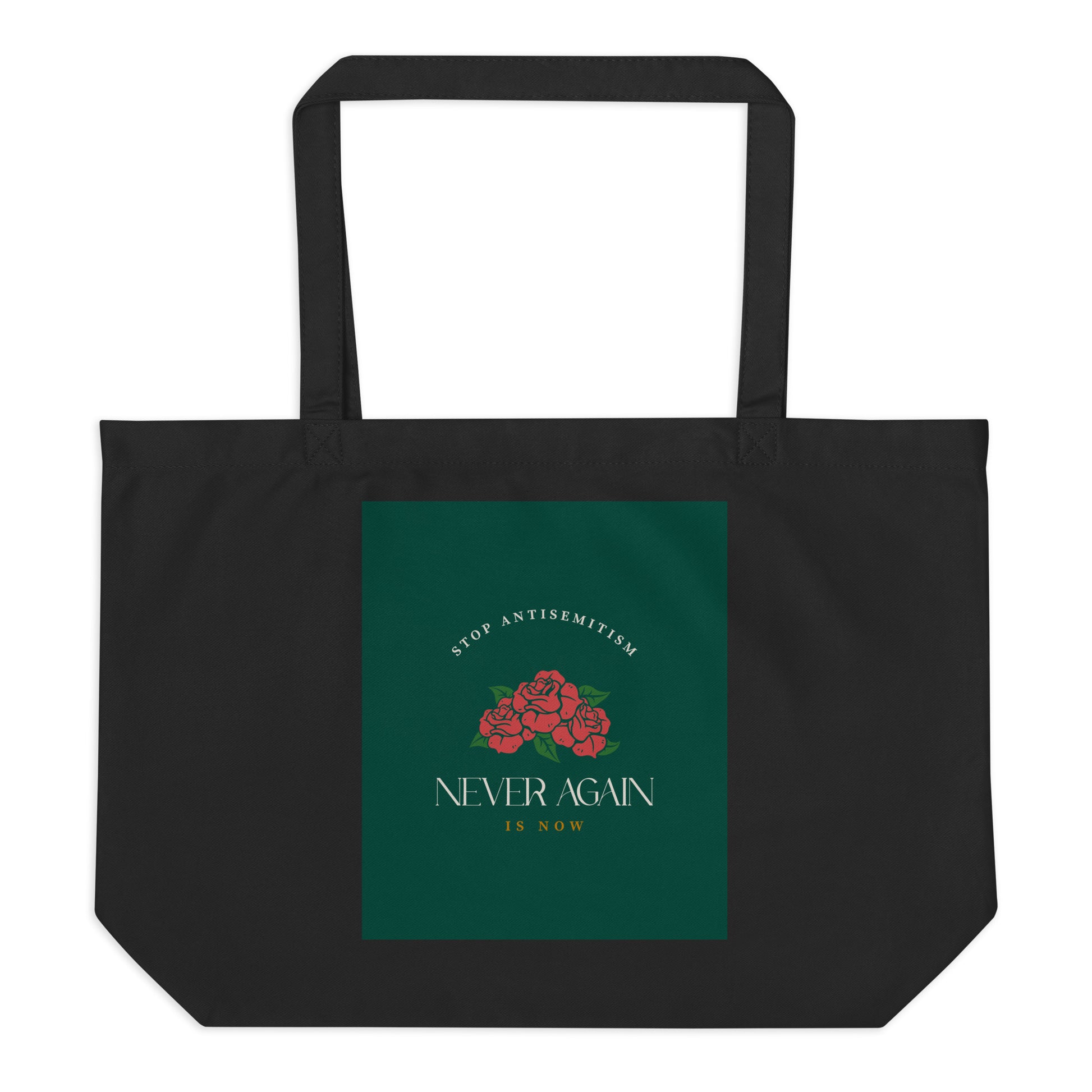 Stop Antisemitism | Plants & Flowers Edition | Large Organic Tote Bag