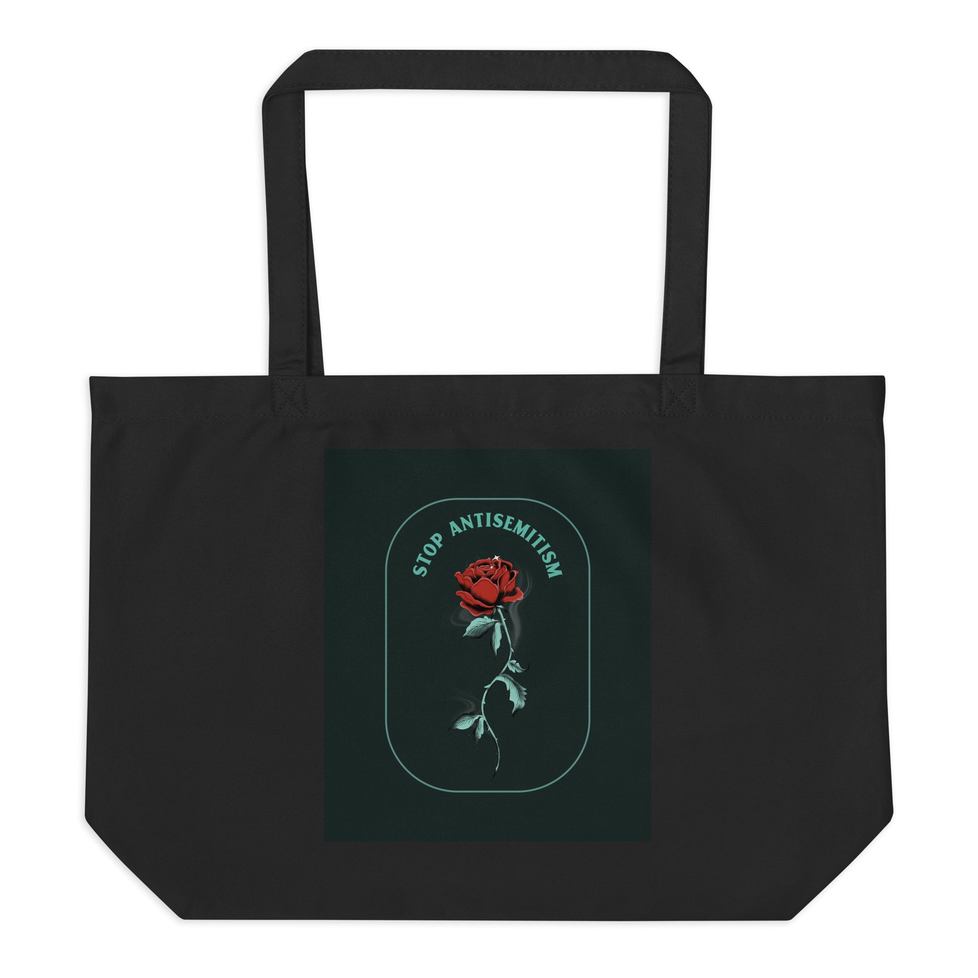Stop Antisemitism | Plants & Flowers Edition | Large Organic Tote Bag