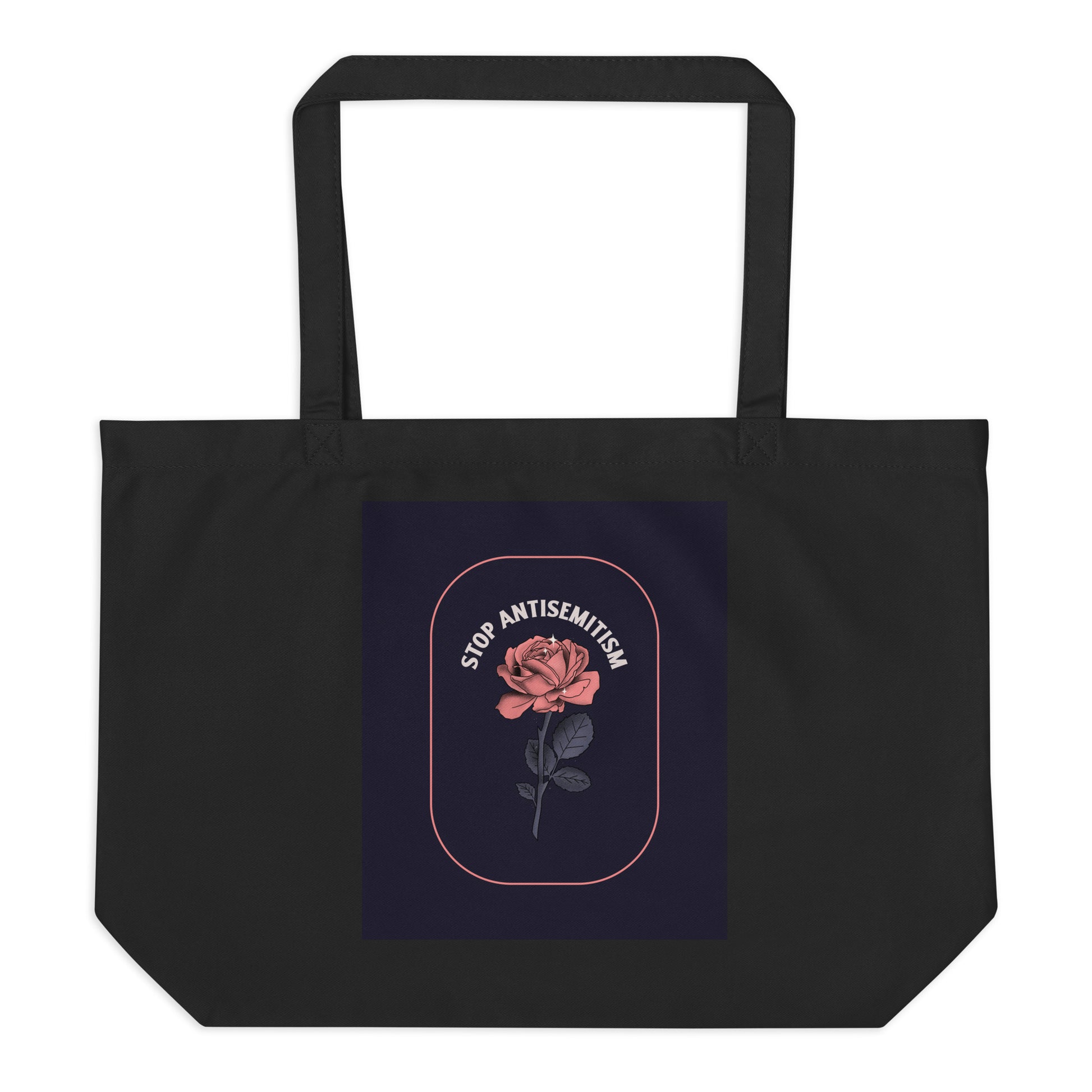 Stop Antisemitism | Plants & Flowers Edition | Large Organic Tote Bag