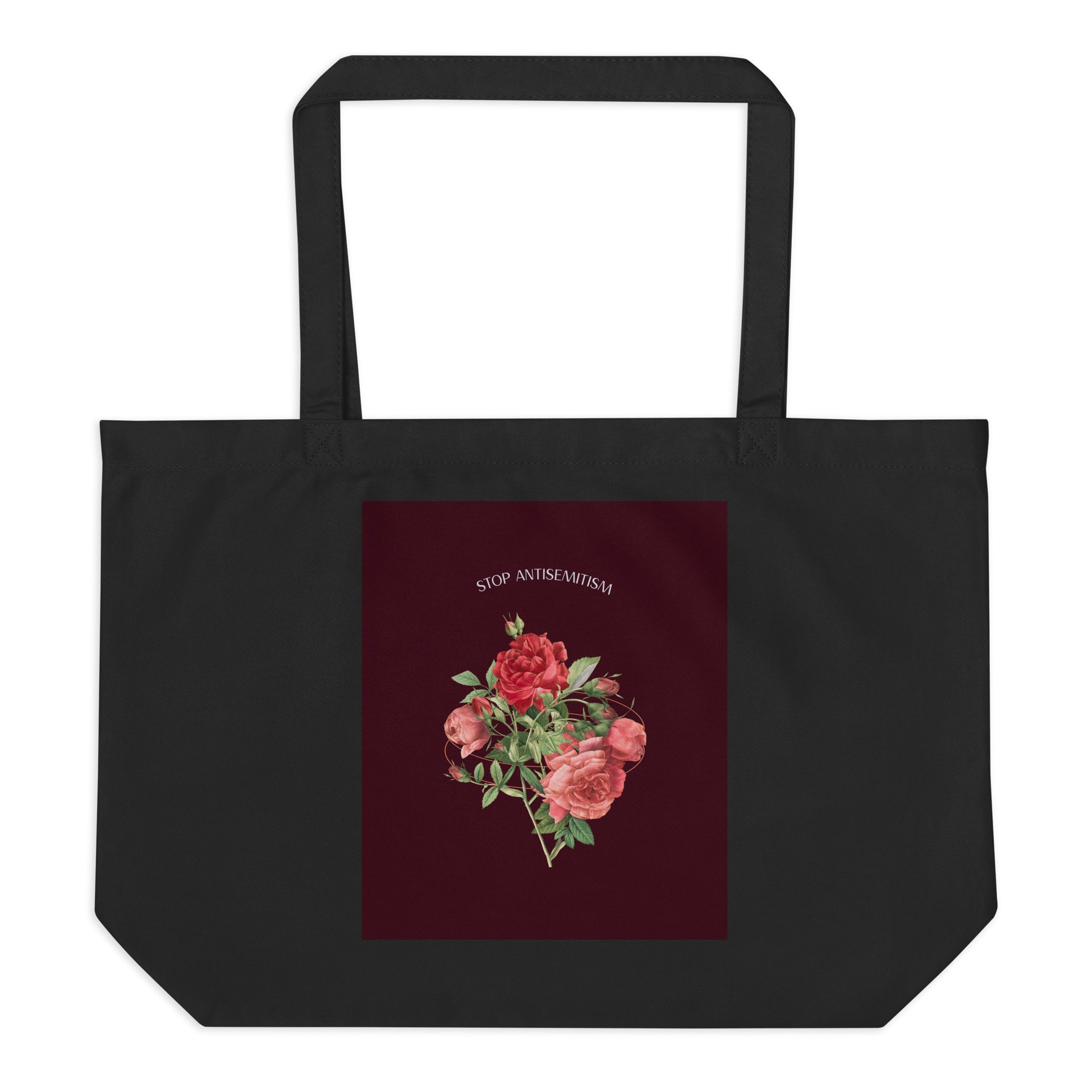 Stop Antisemitism | Plants & Flowers Edition | Large Organic Tote Bag