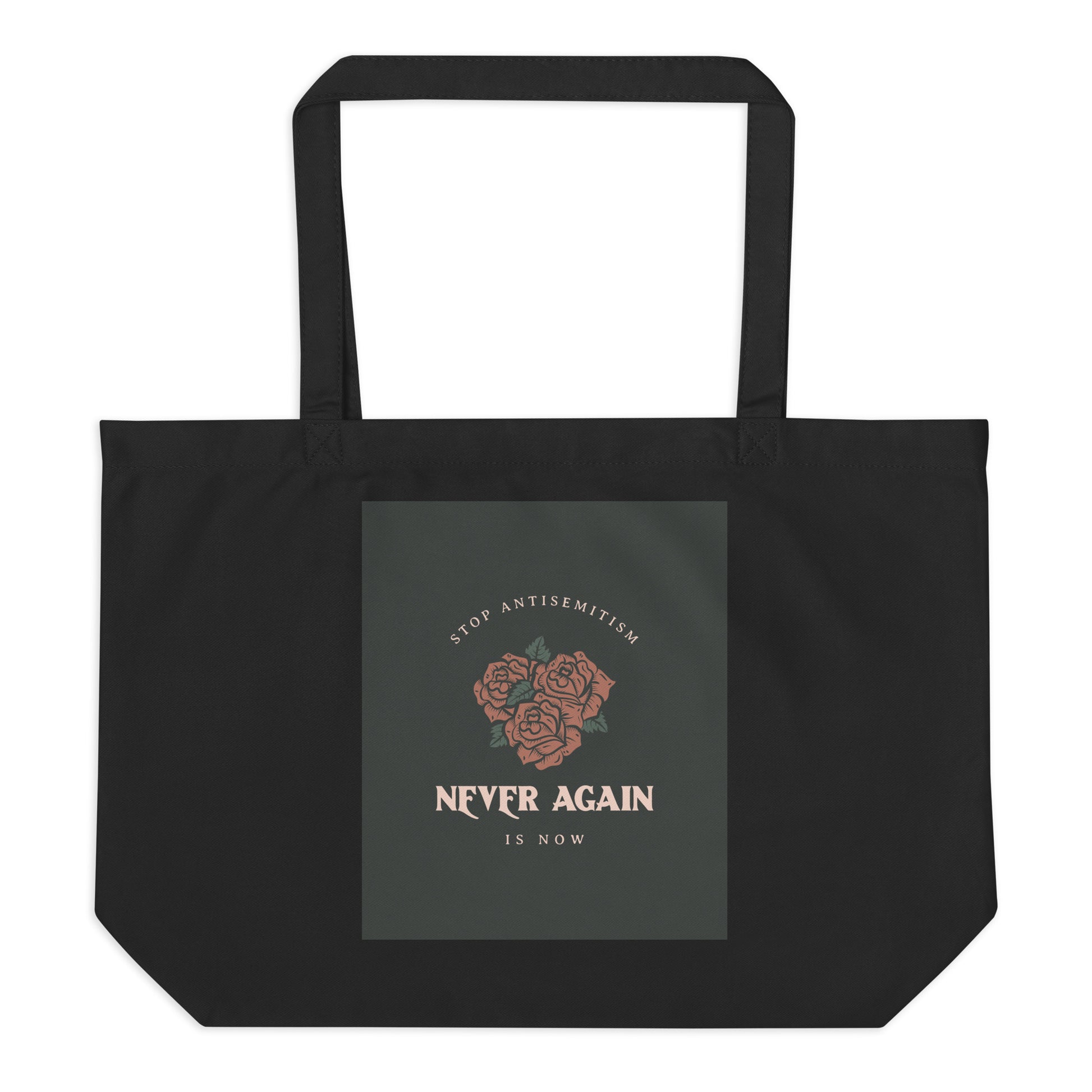 Stop Antisemitism | Plants & Flowers Edition | Large Organic Tote Bag
