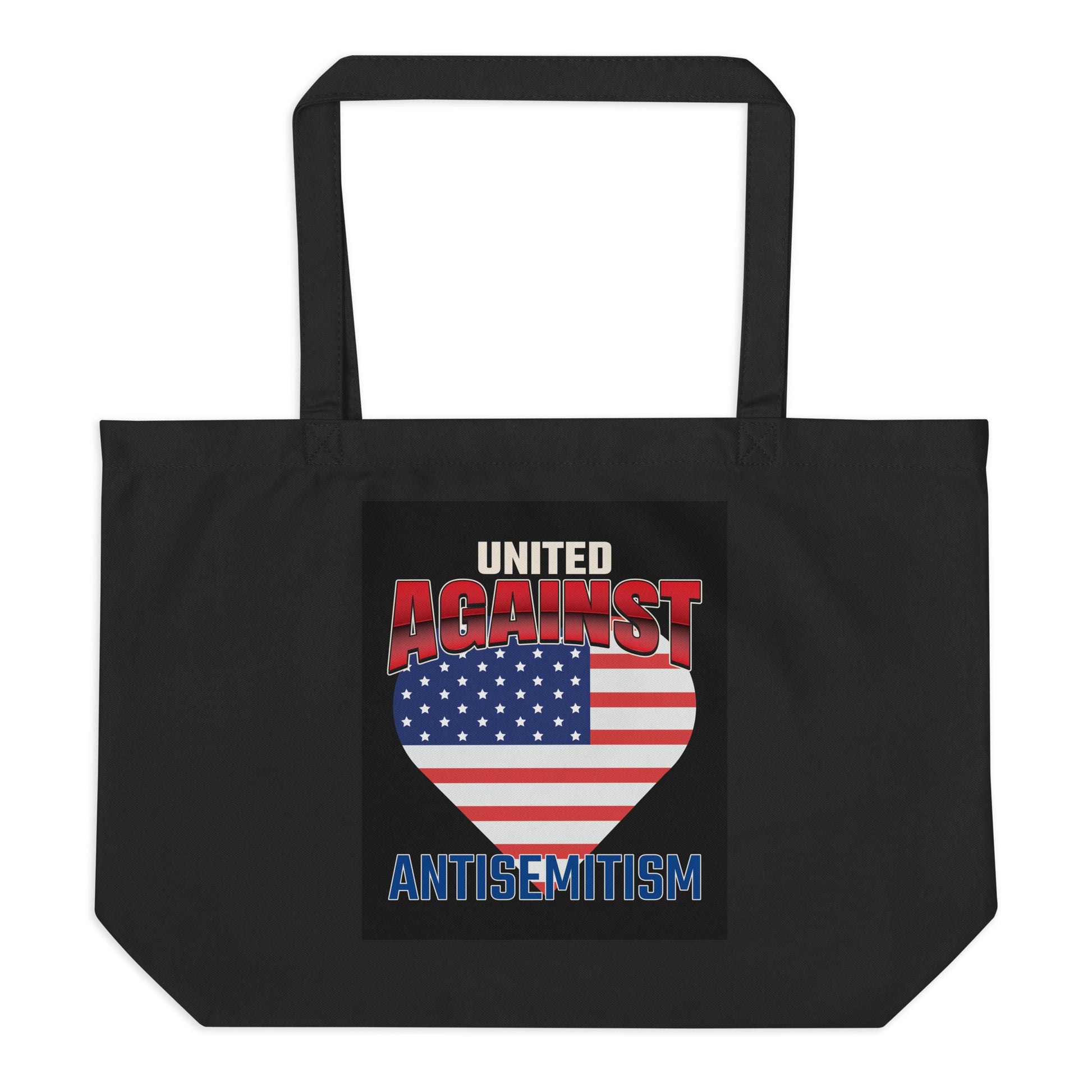 USA Edition | United Against Antisemitism | Large Organic Tote Bag
