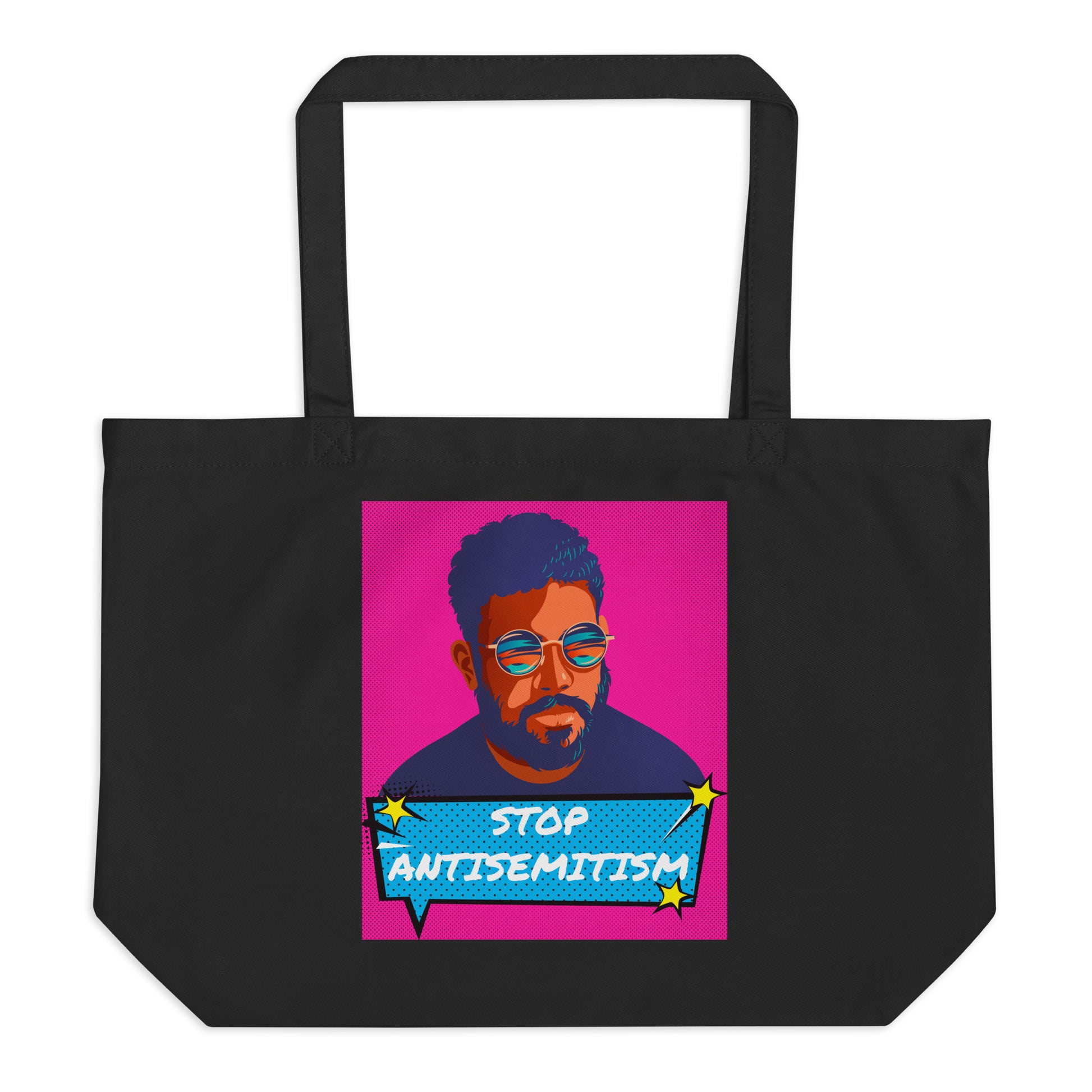 Pop Art Style | Antisemitism | Large Organic Tote Bag