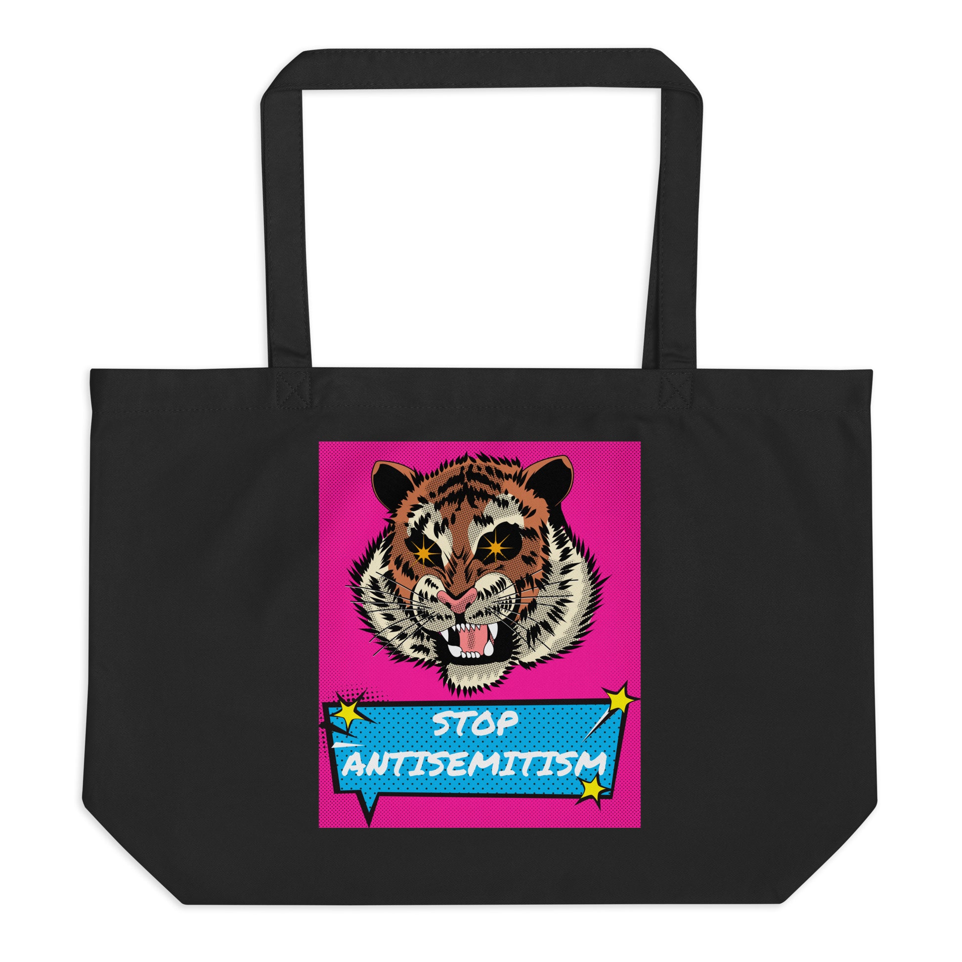 Pop Art Style | Antisemitism | Large Organic Tote Bag